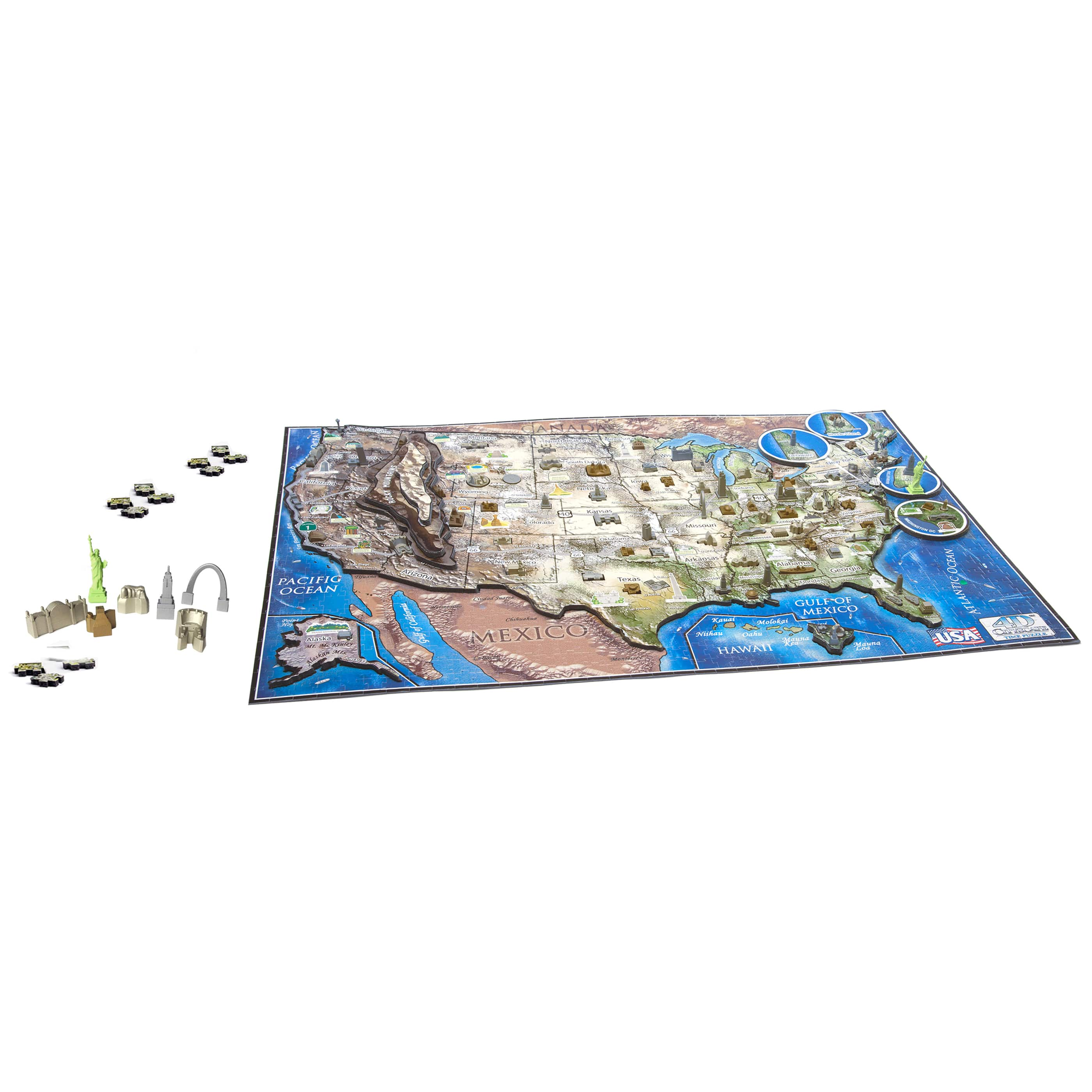 4D&#x2122; Cityscape U.S.A. History Over Time Puzzle&#x2122;