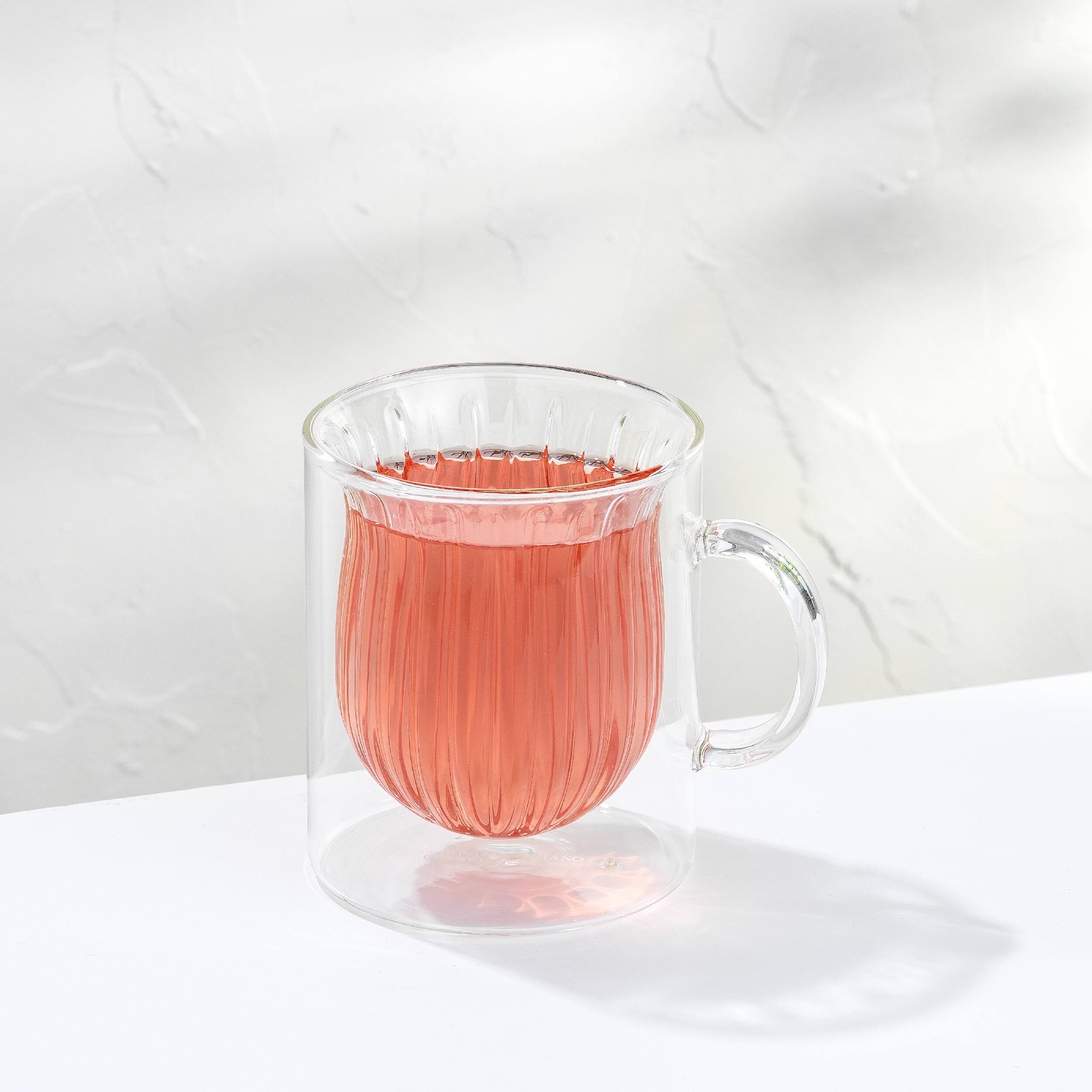 JoyJolt® Christian Siriano 13.5oz. Floret Insulated Glasses, 2ct.