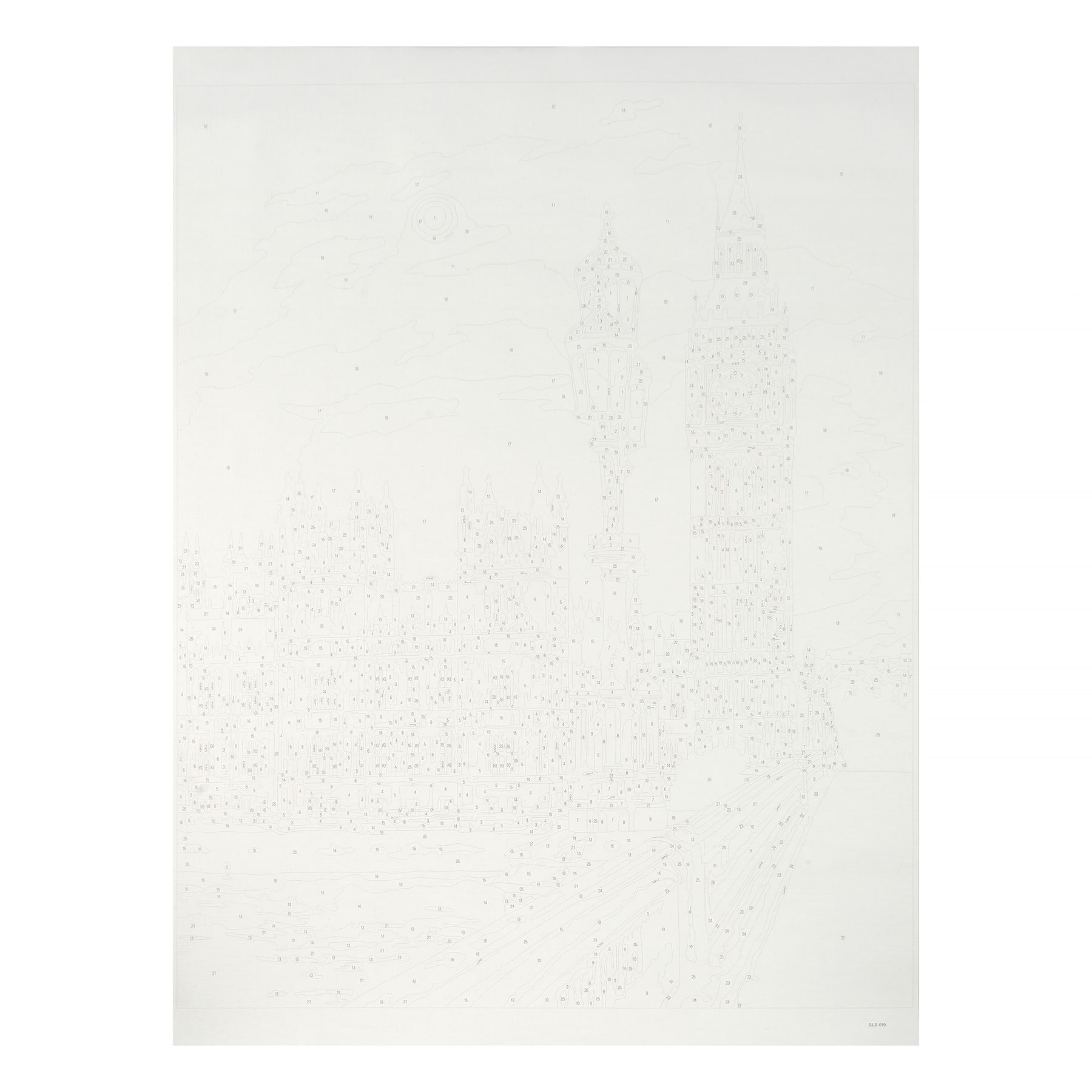 16" x 20" London Big Ben Paint-by-Number Kit with Wood Display Hanger by Artist's Loft®