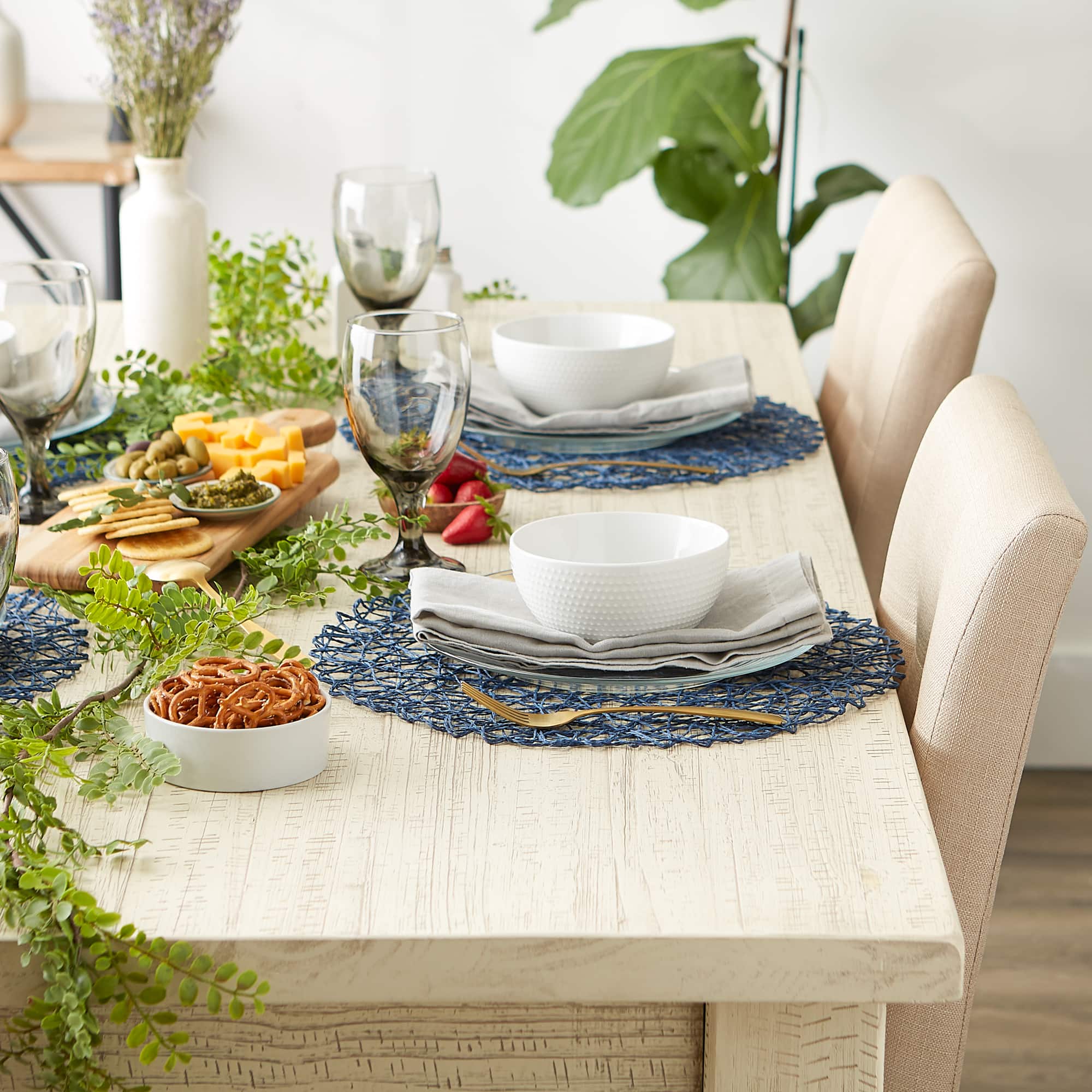 DII&#xAE; Woven Paper Round Placemats, 6ct.