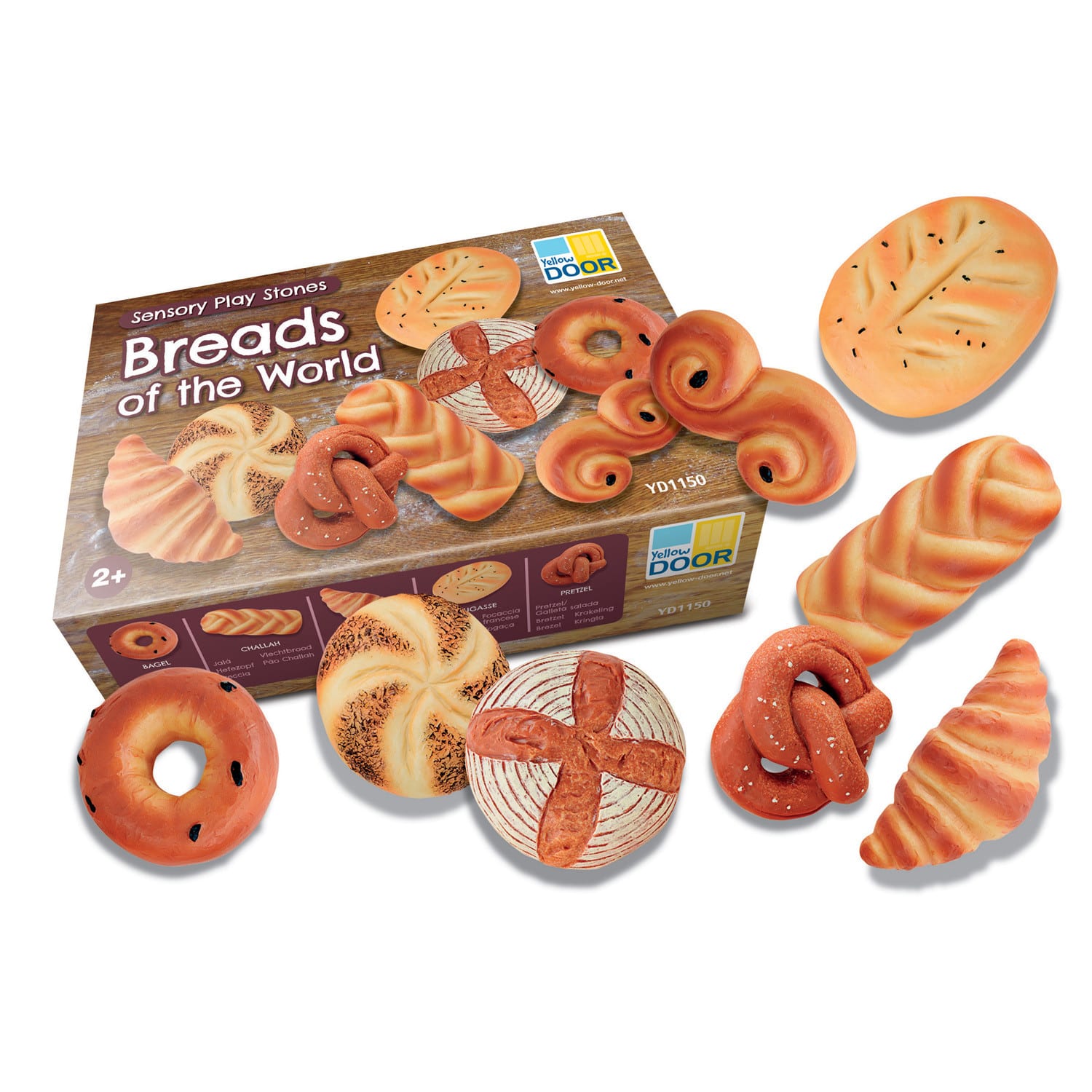 Yellow Door Sensory Play Stones – Breads of the World Set