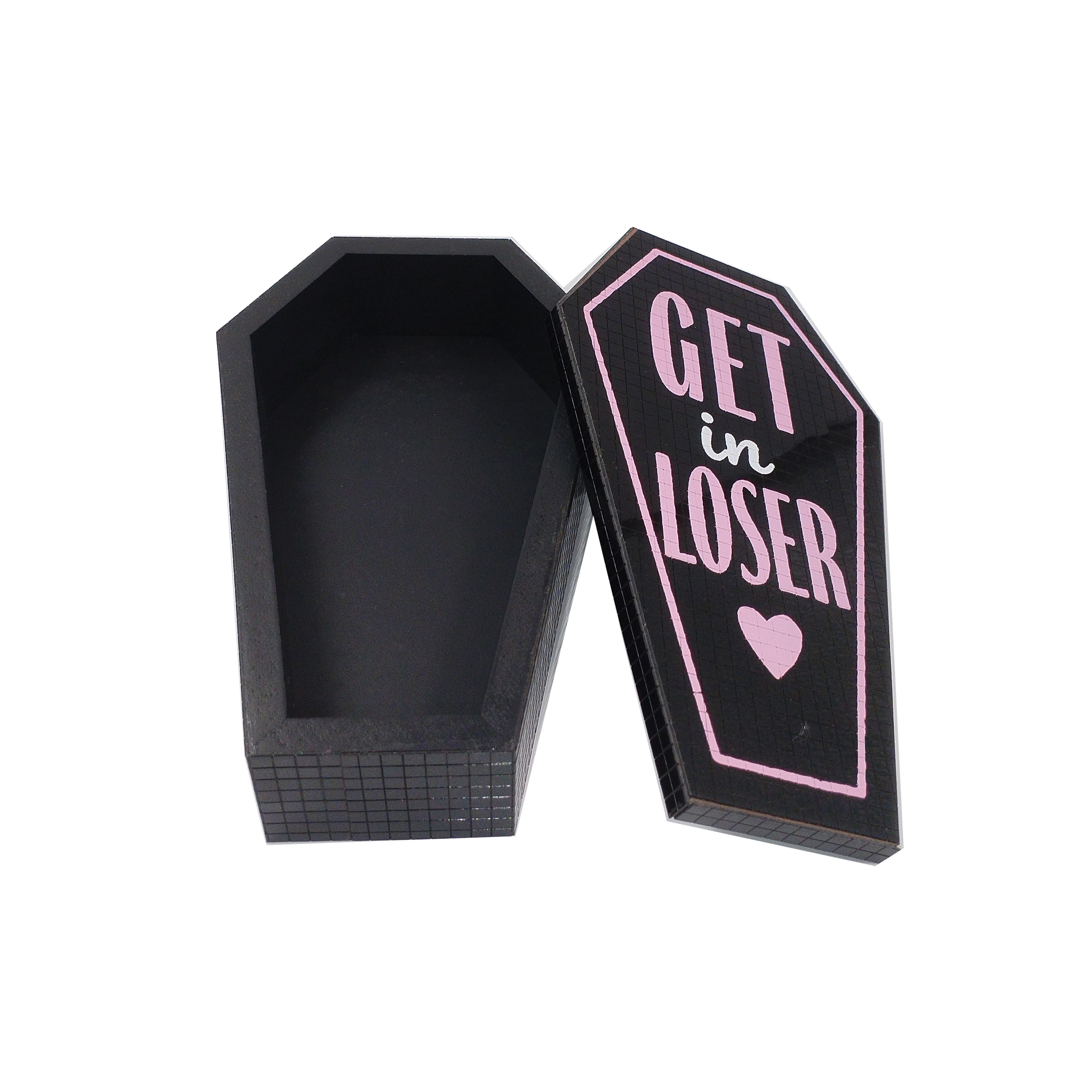 8&#x22; Black Disco Coffin by Ashland&#xAE;