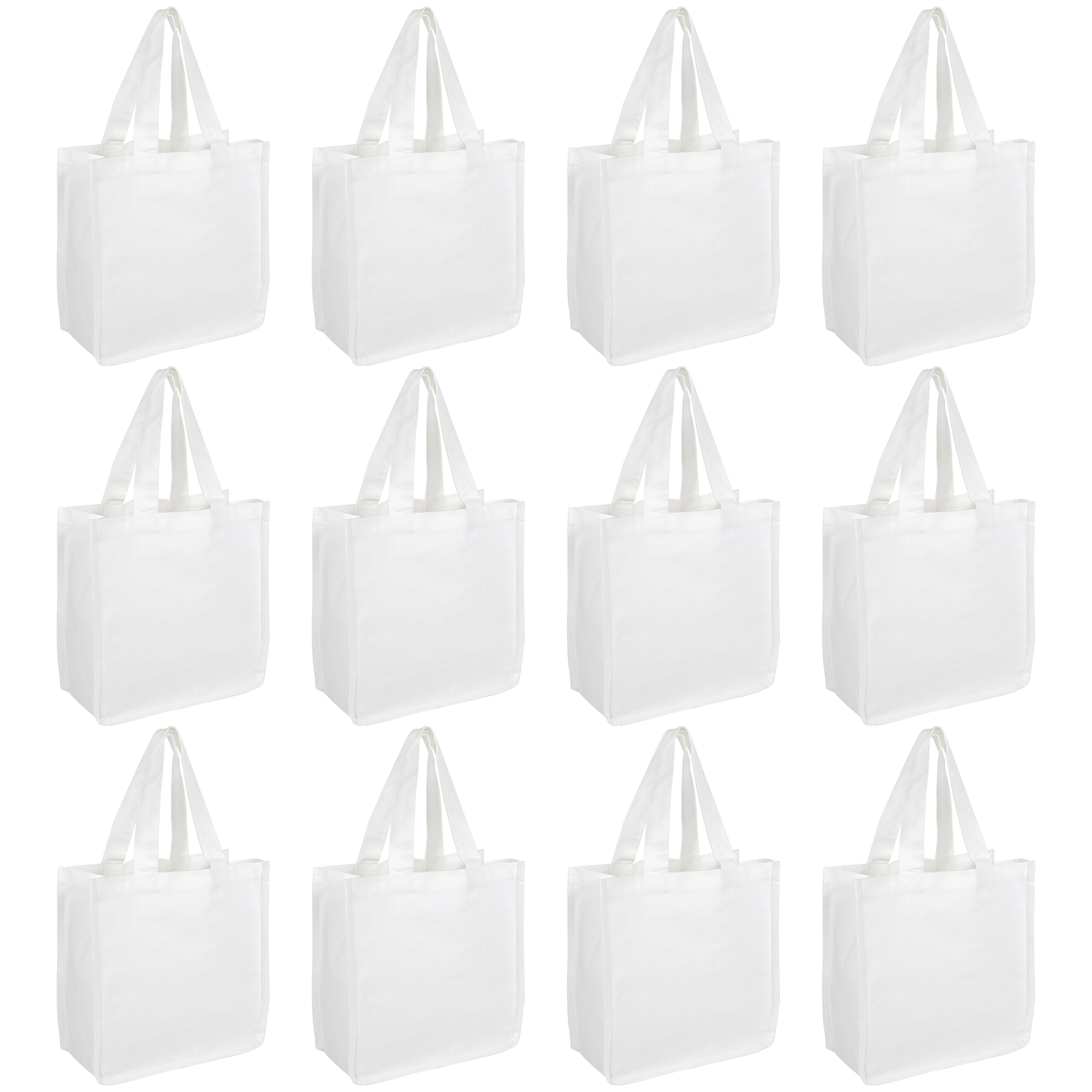 12 Pack: Durable Canvas Tote by Make Market®