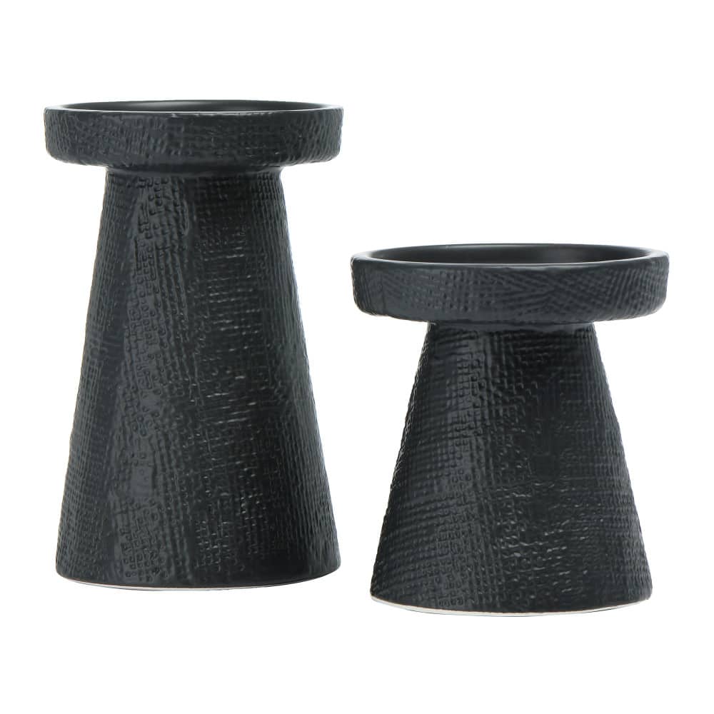 Hello Honey® Stoneware Pillar & Taper Candle Holders