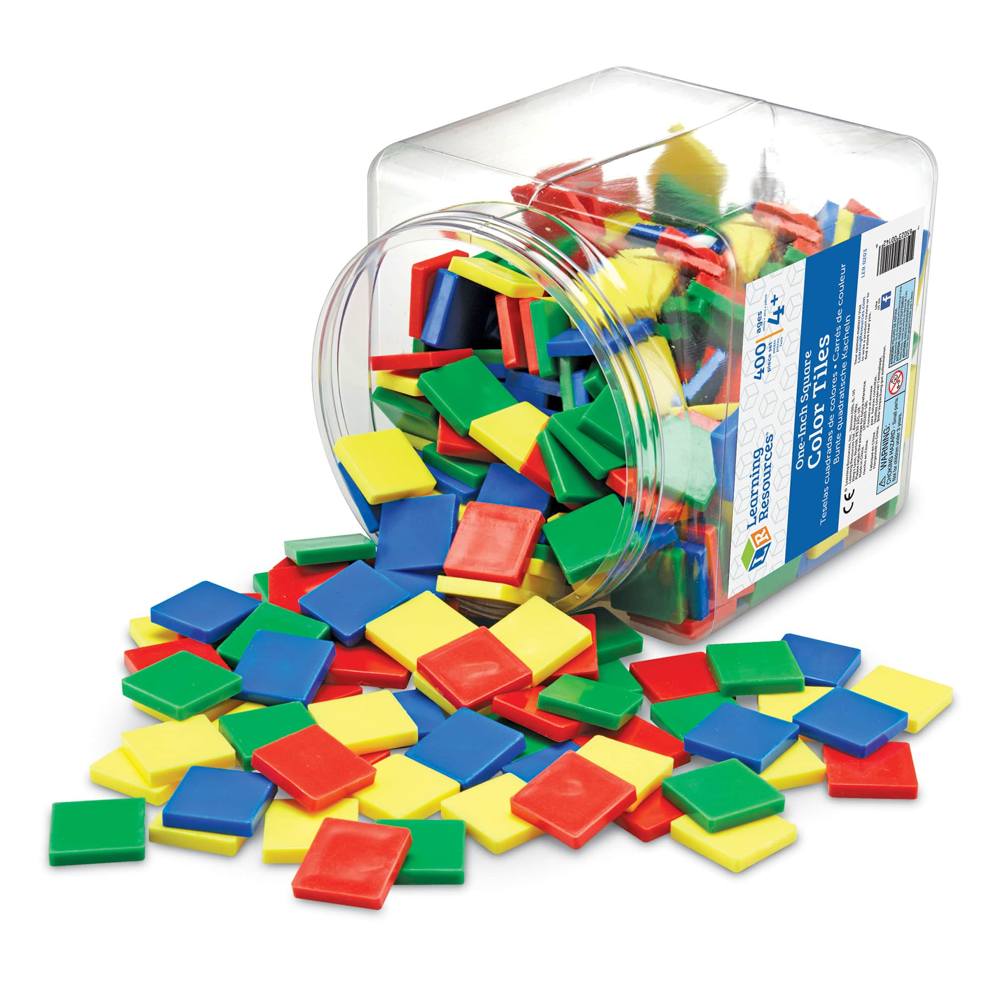 Learning Resources Square Color Tiles, 400ct. 