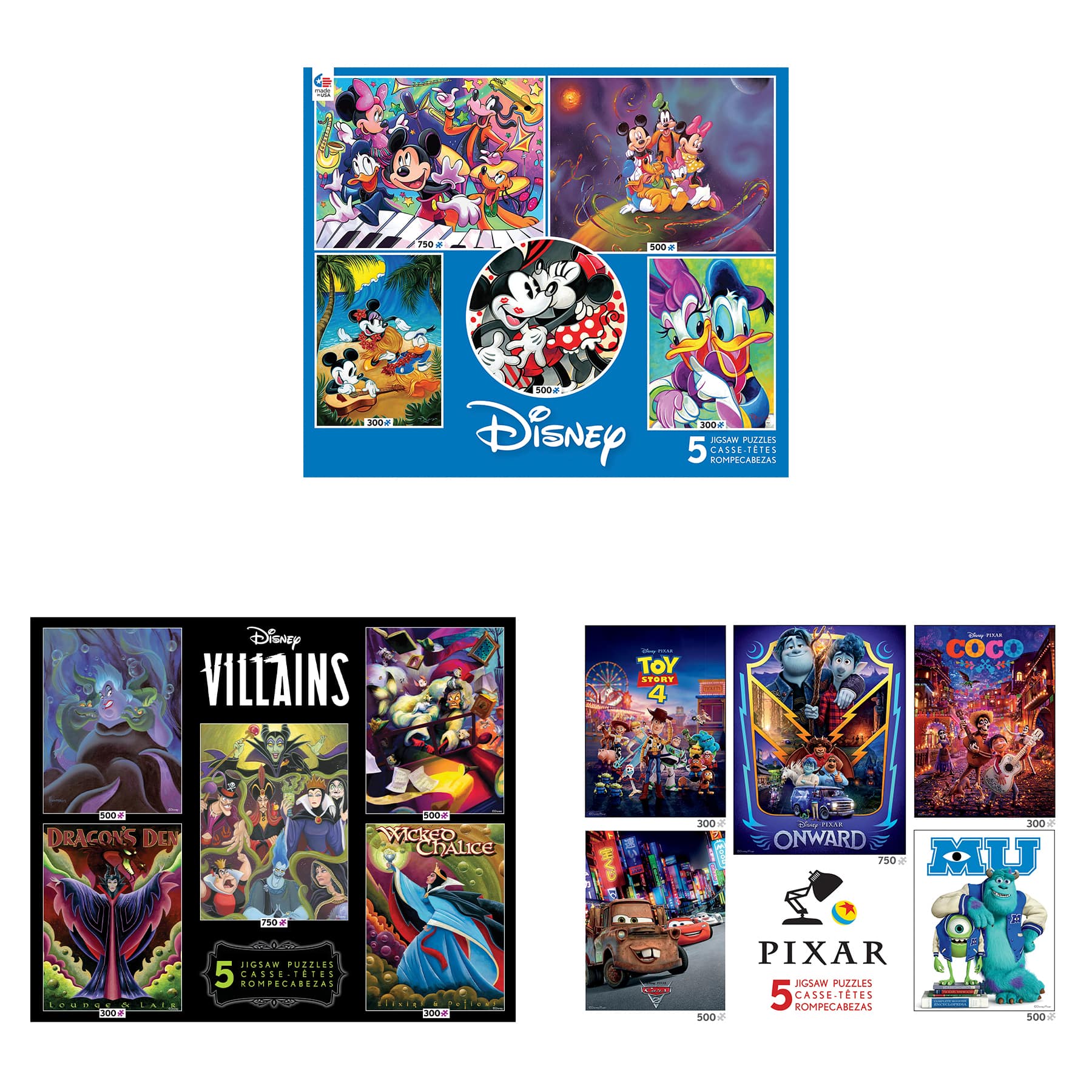 Assorted Ceaco® Disney® 5 in 1 Puzzle