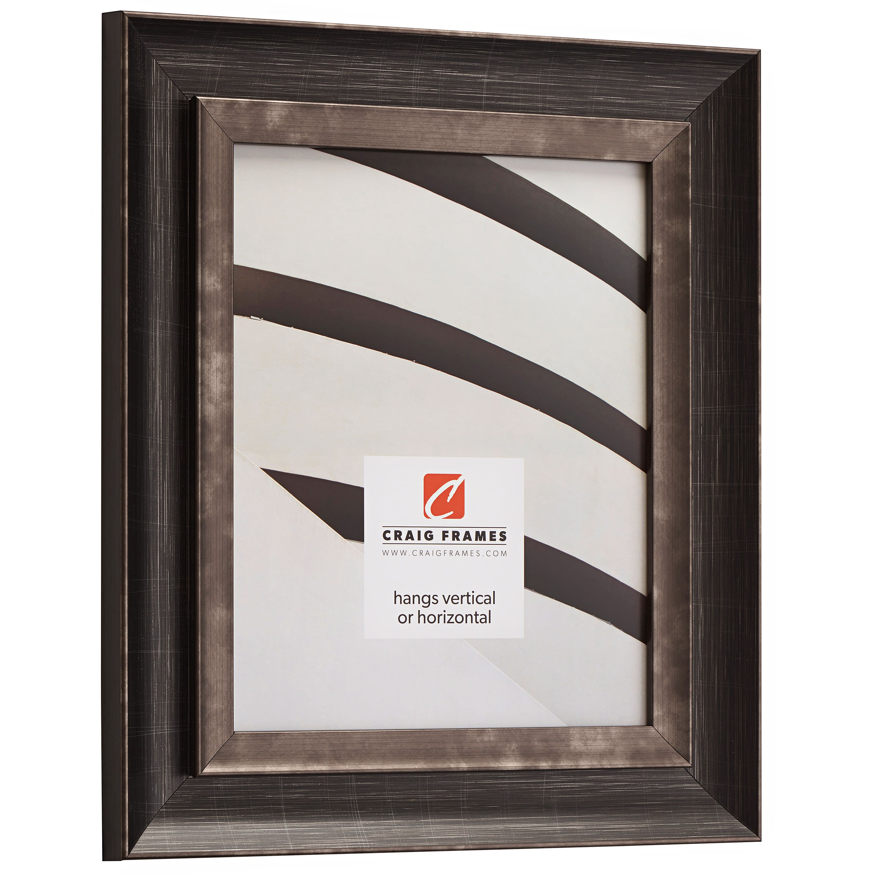 Craig Frames Ventura Scratched Black Picture Frame