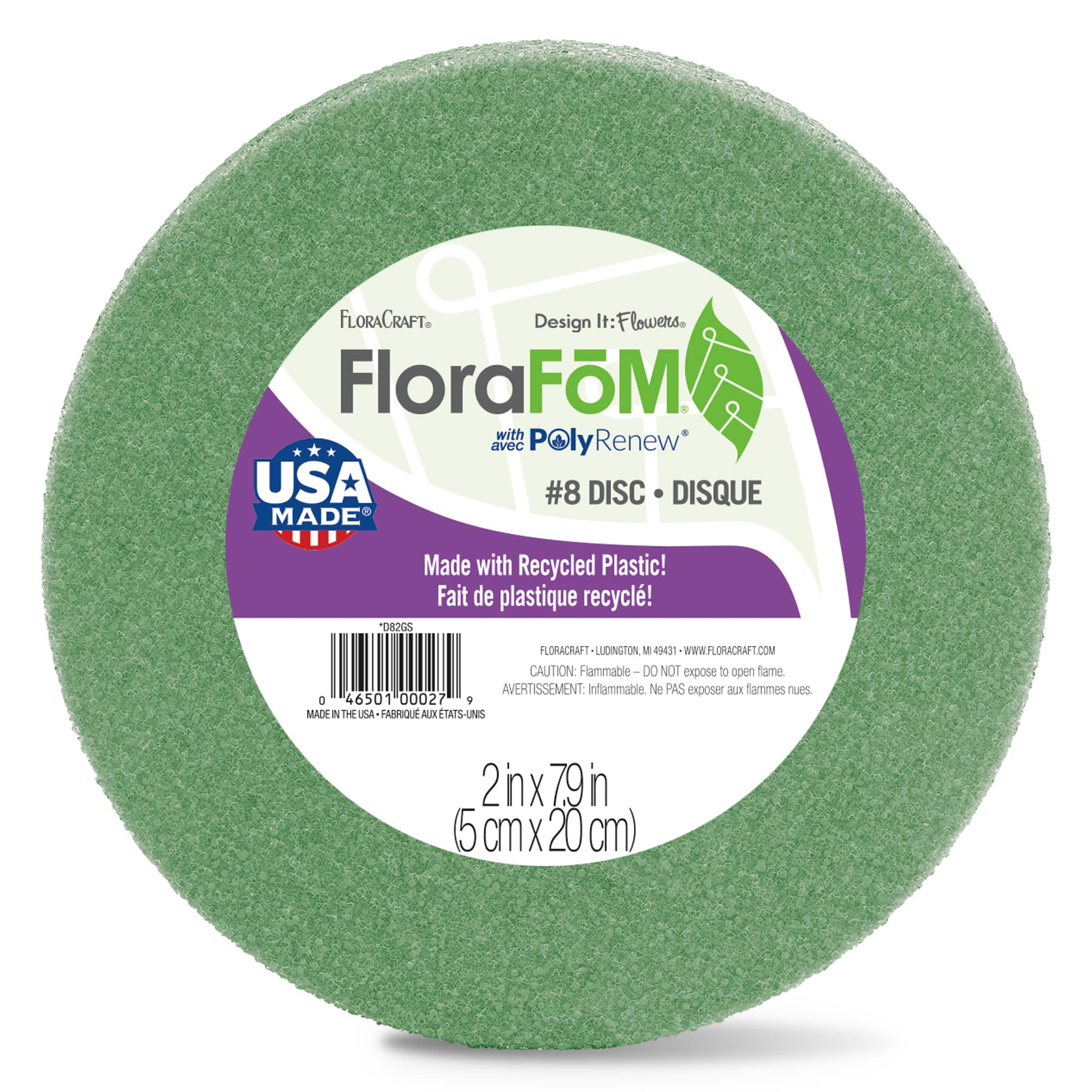 18 Pack: FloraCraft® FloraFōM 8" Green Foam Disc
