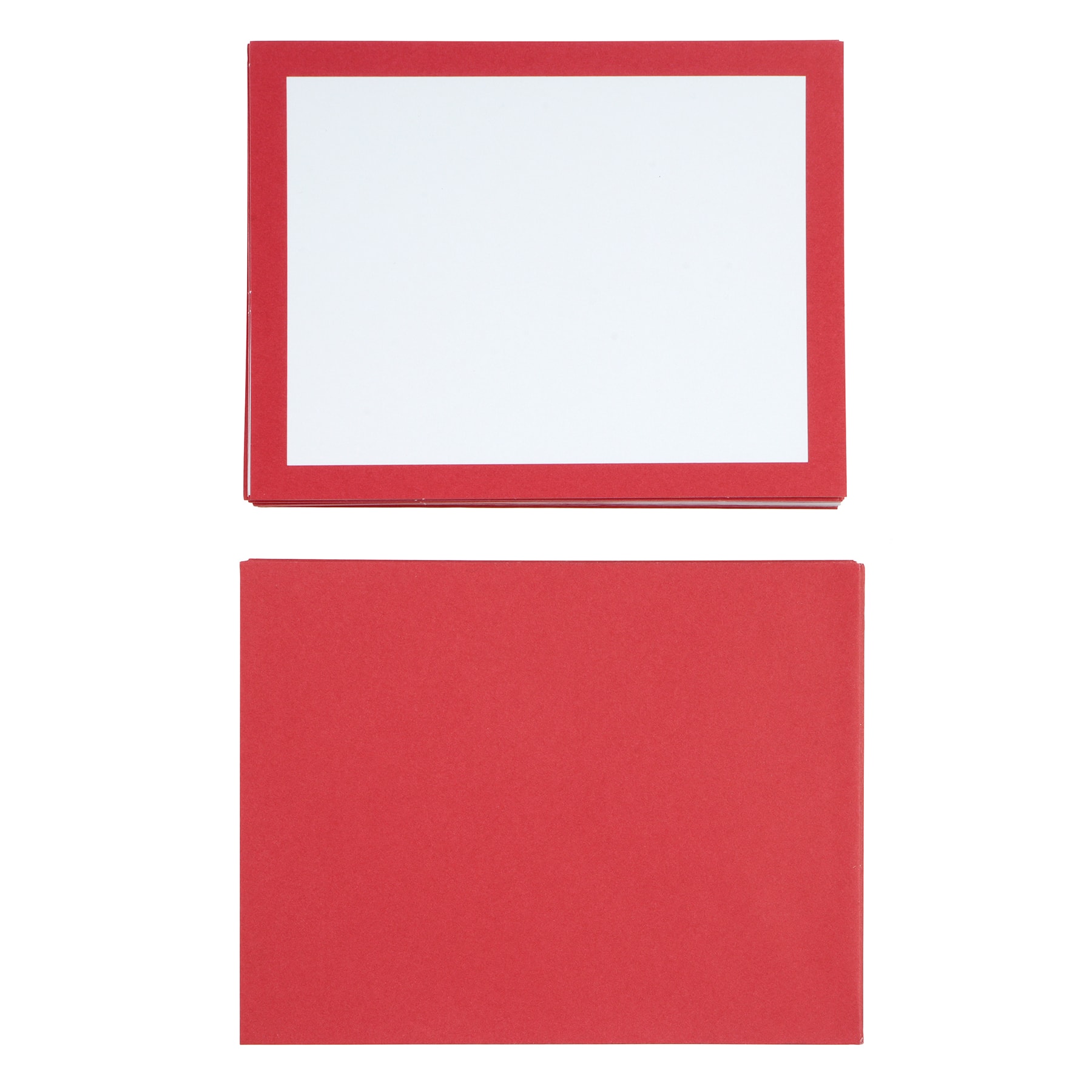 4.25&#x22; x 5.5&#x22; Red Border Cards &#x26; Envelopes, 24ct. by Recollections&#x2122;