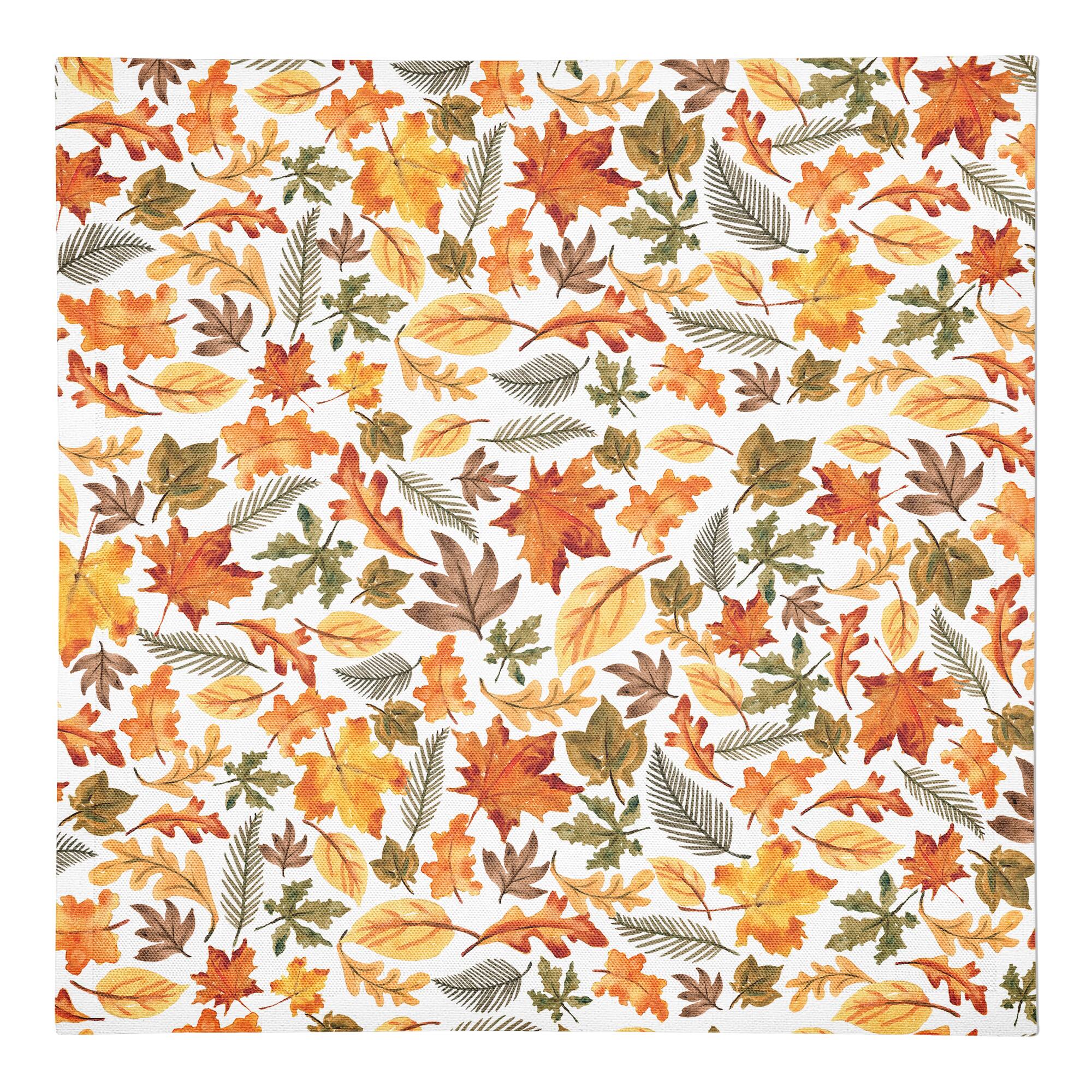 Fall Leaves Pattern Cotton Twill Napkin