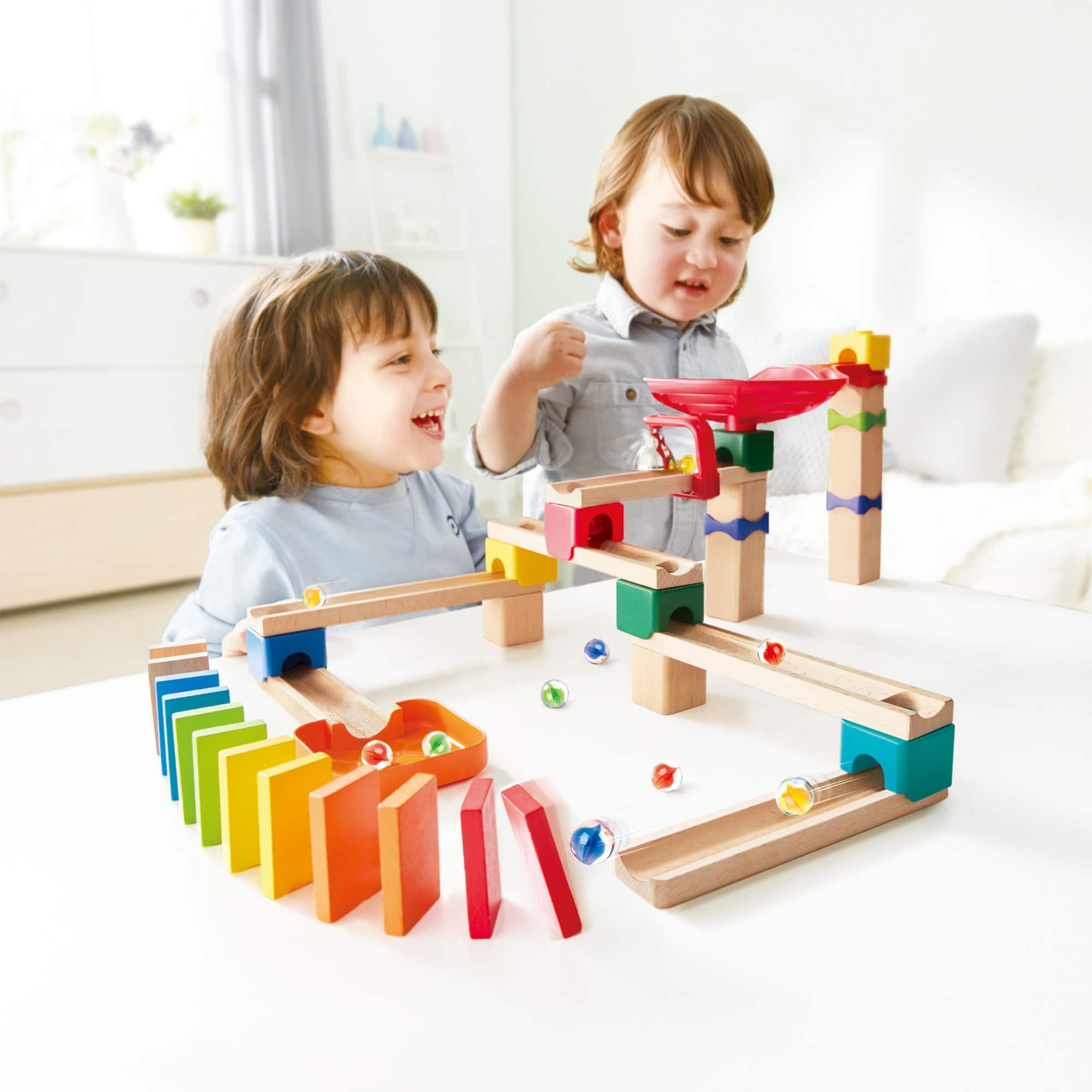 Hape Marble Run Crazy Rollers Racetrack DIY Wood Building Racetrack