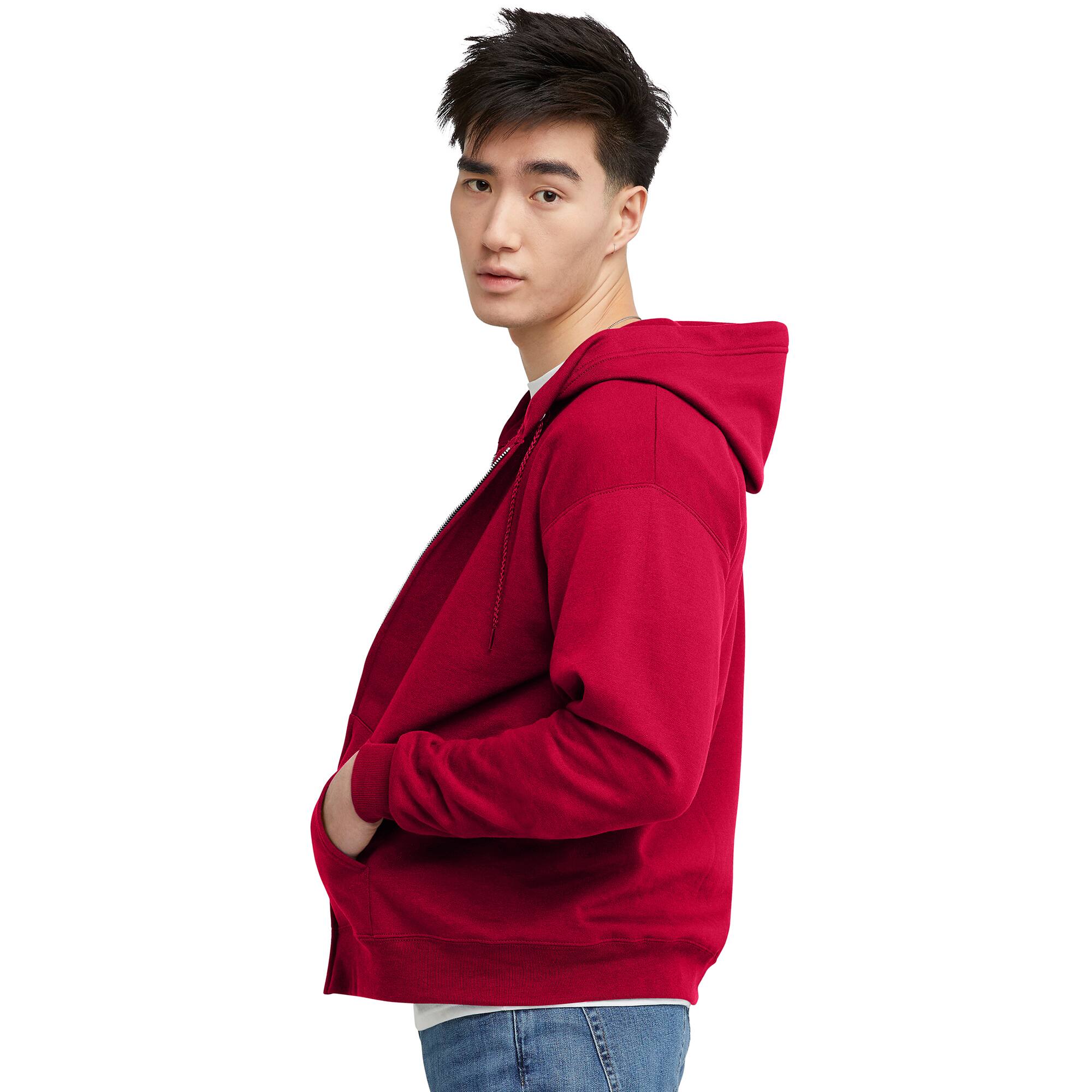 Hanes EcoSmart Fleece Full-Zip Men&#x27;s Hoodie