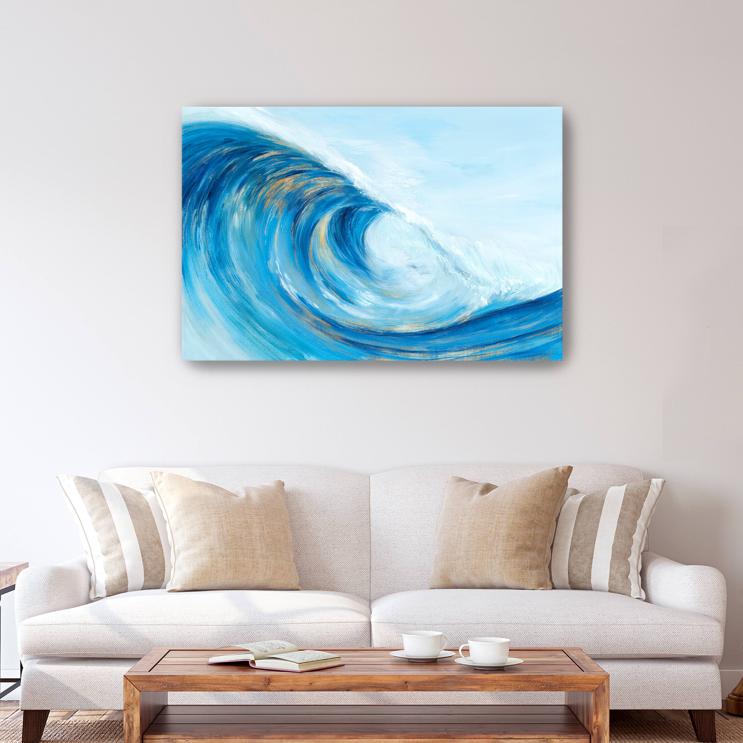 Lumaprints Wave Curl I Canvas Gicl&#xE9;e