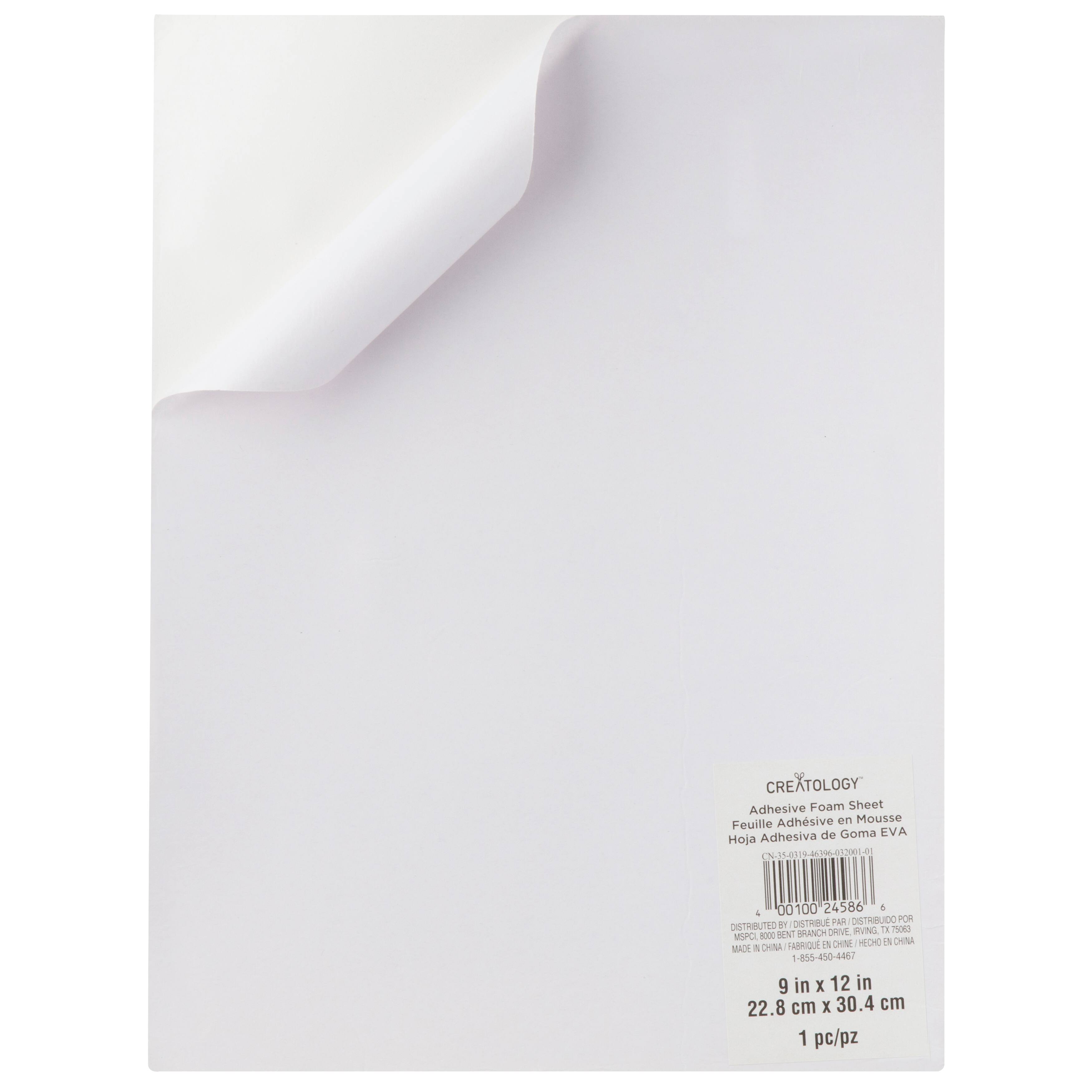 24 Pack: White Adhesive Foam Sheet by Creatology™, 9" x 12"