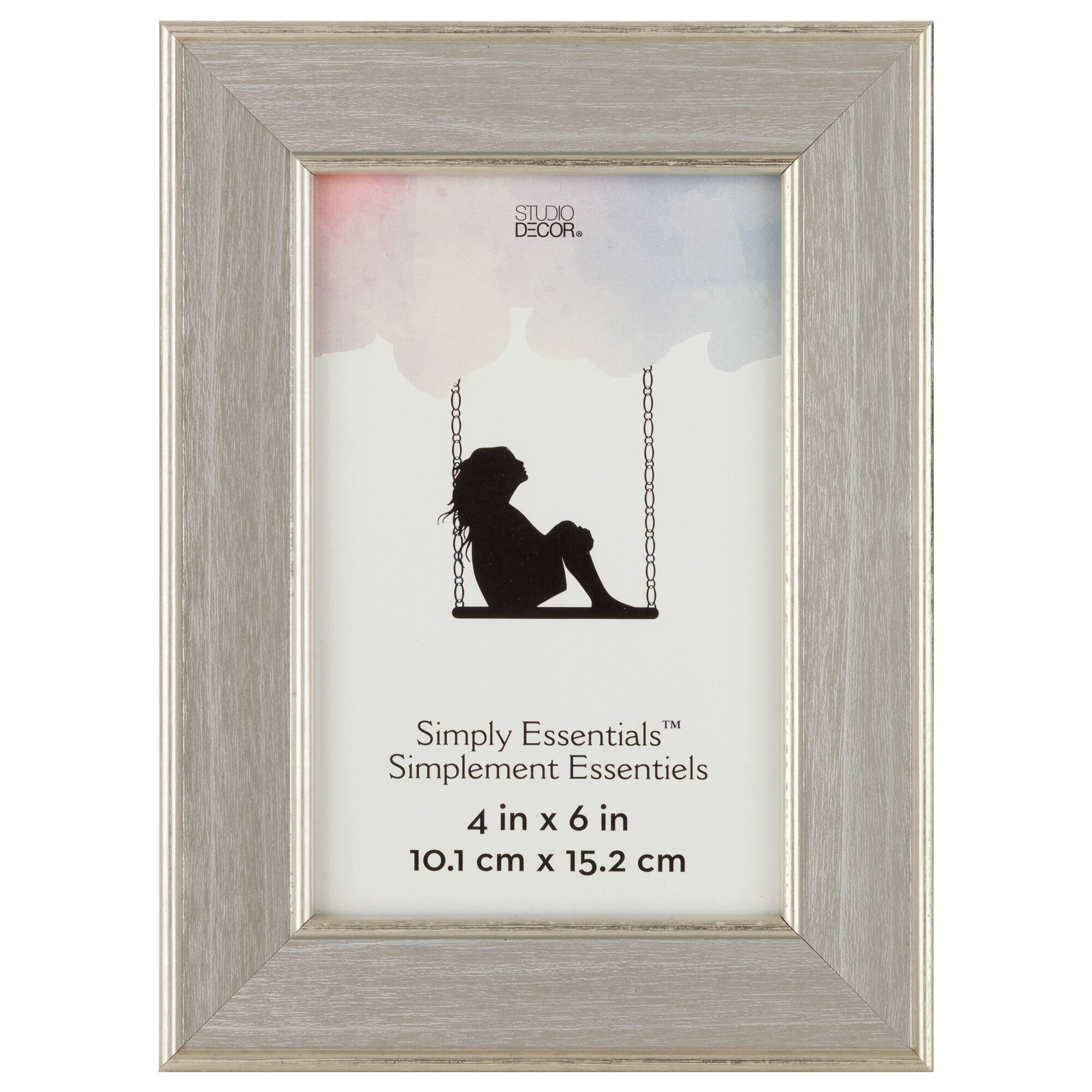 Simply Essentials™ 4" x 6" Silver Frame by Studio Décor®
