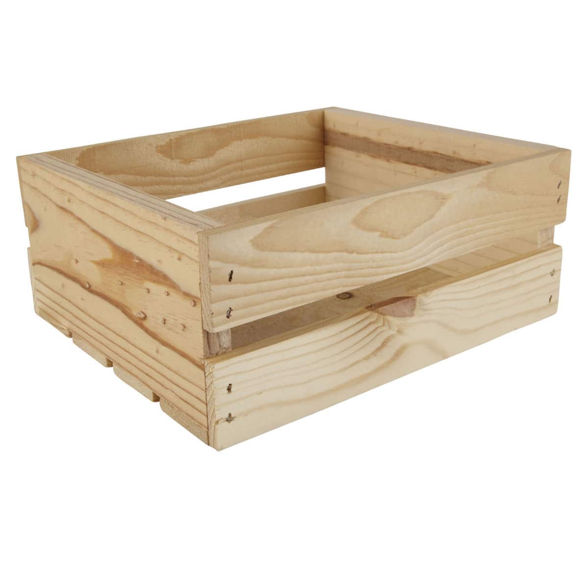 8 Pack: 11" Half Wood Crate by Make Market®