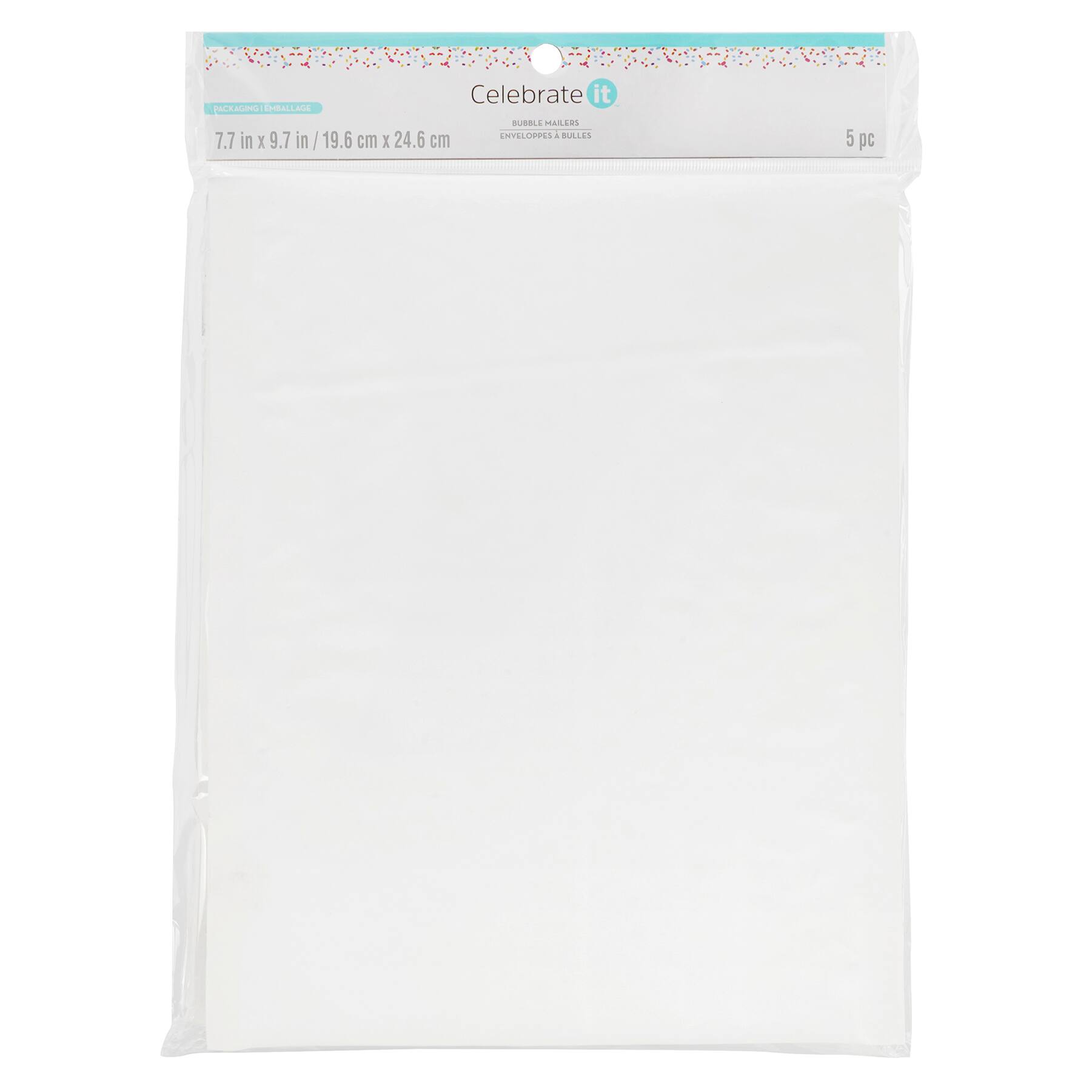 7.7" x 9.7" Bubble Mailers by Celebrate It™, 5ct.