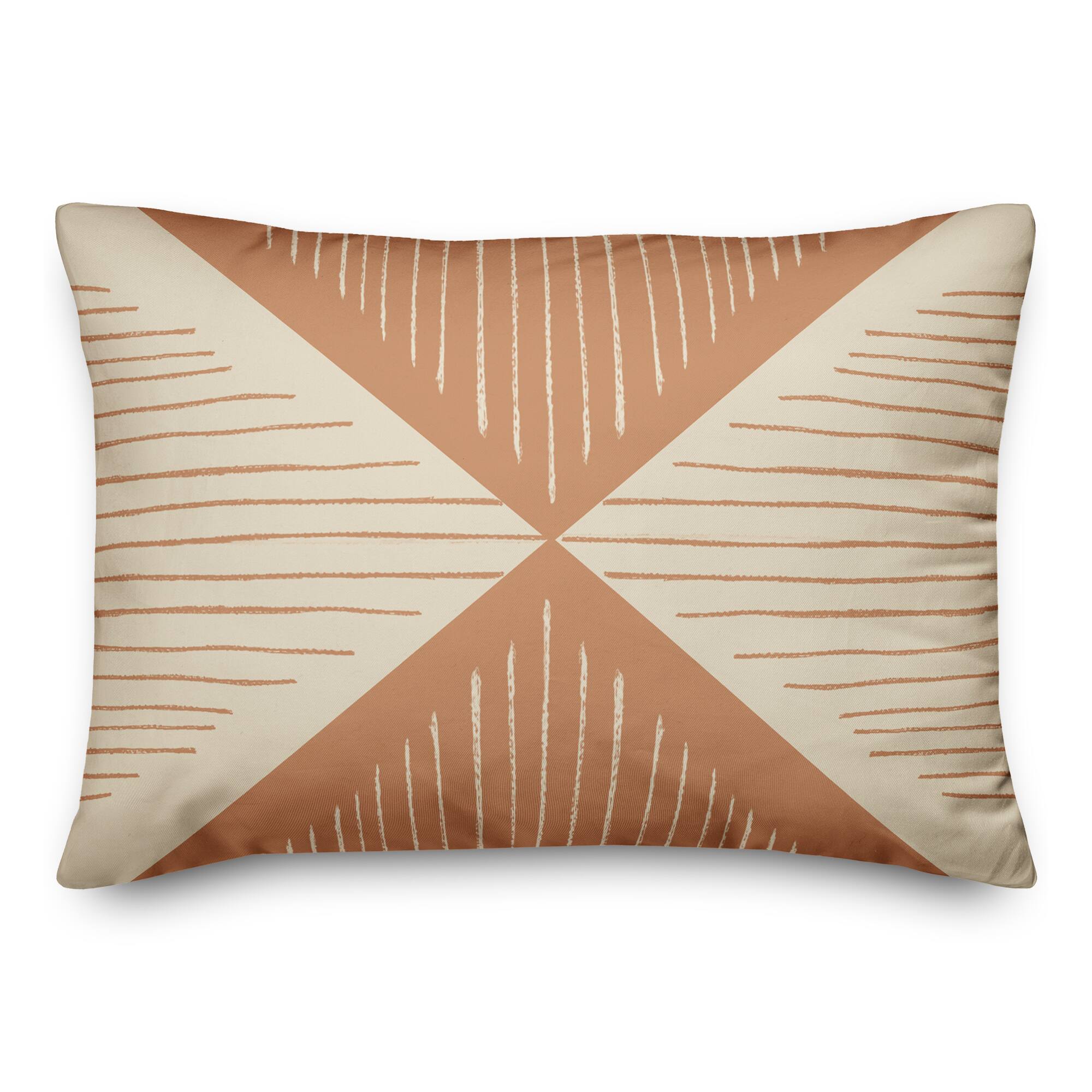 Loose Lines Triangle 14" x 20" Throw Pillow