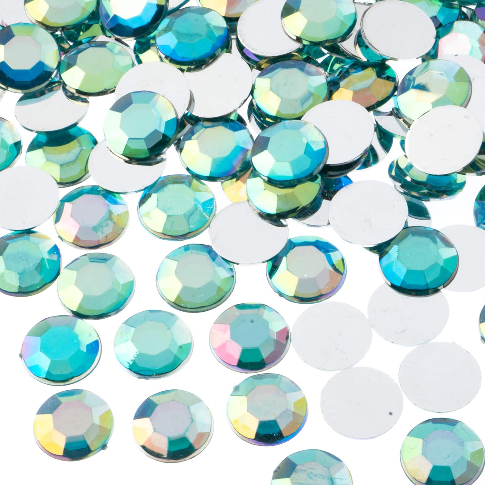 John Bead 12mm Acrylic Round Flat Back Rhinestones, 400ct.