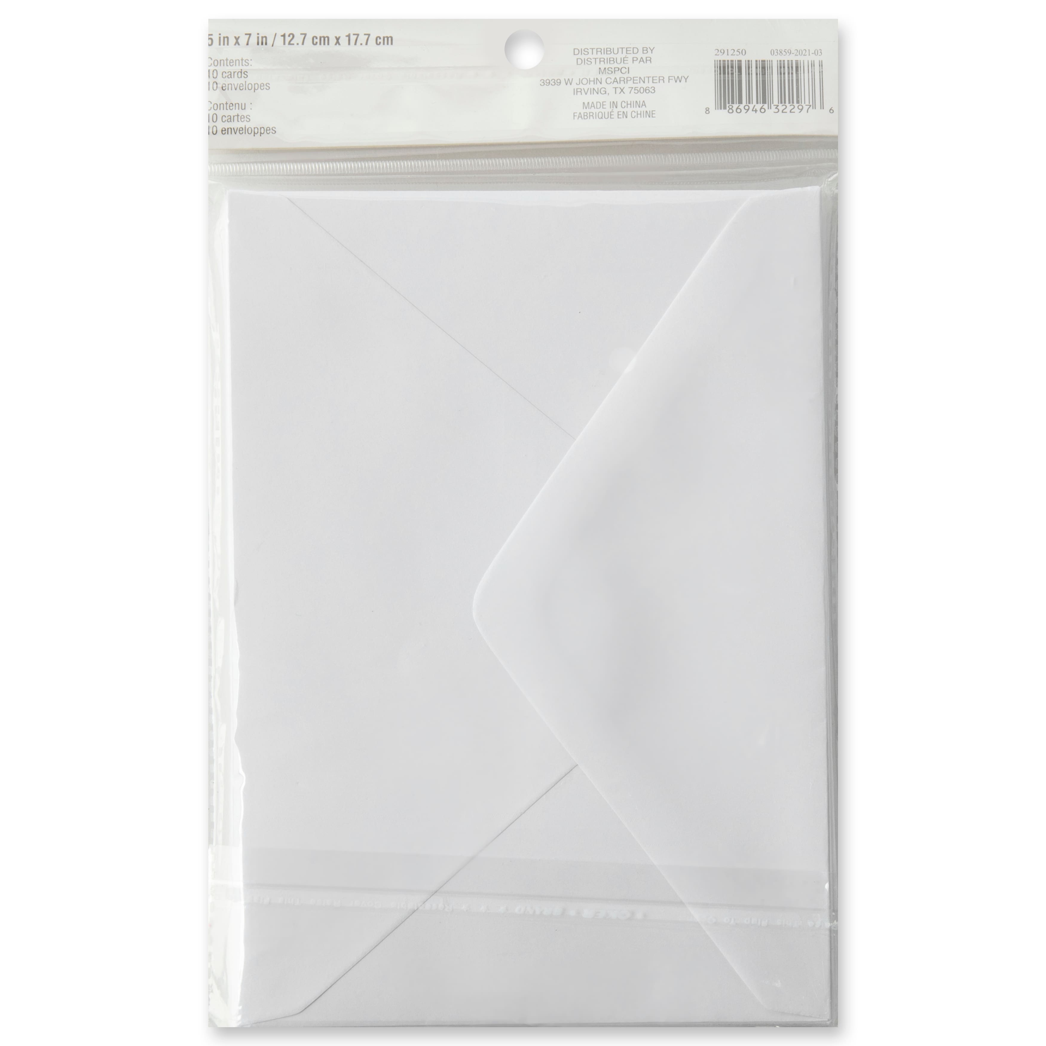 12 Packs: 10 ct. (120 total) White Cards & Envelopes by Recollections™, 5" x 7"