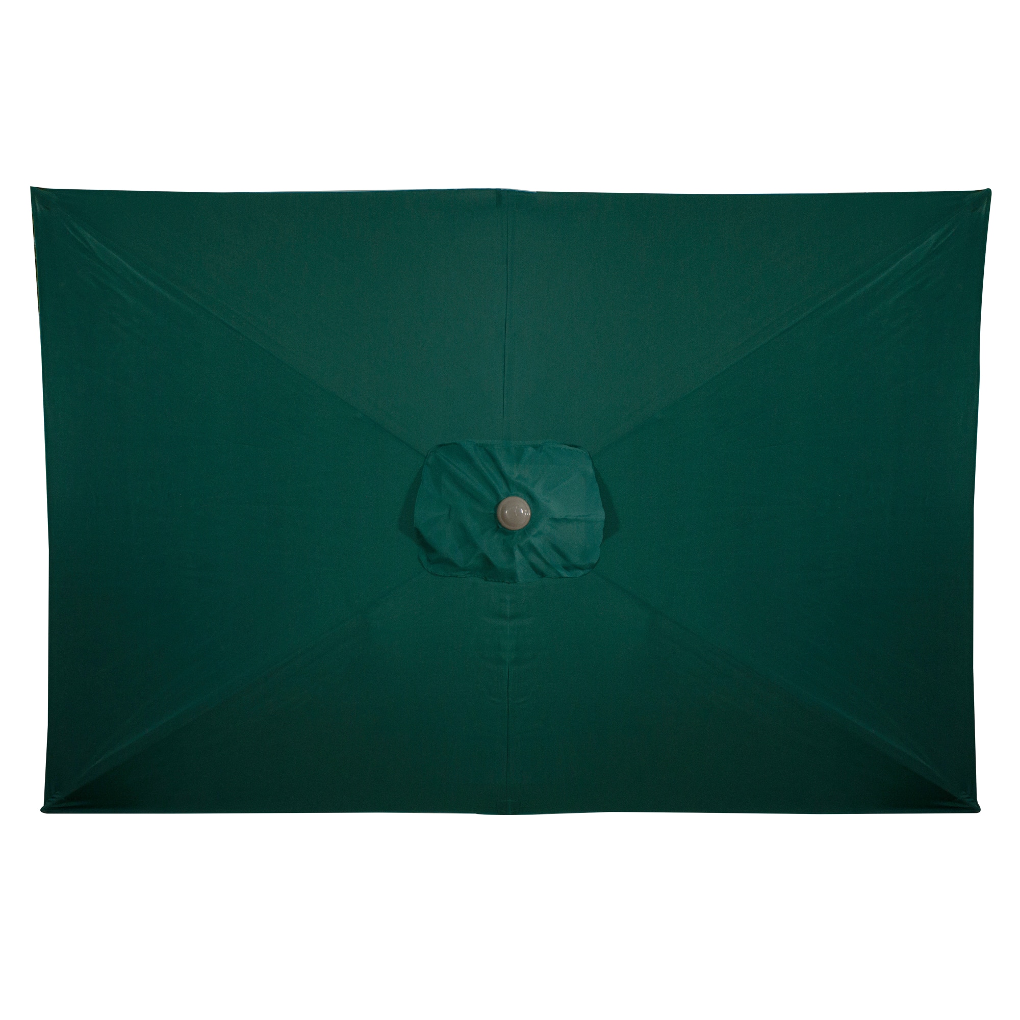 10ft. Hunter Green Patio Market Umbrella with Hand Crank