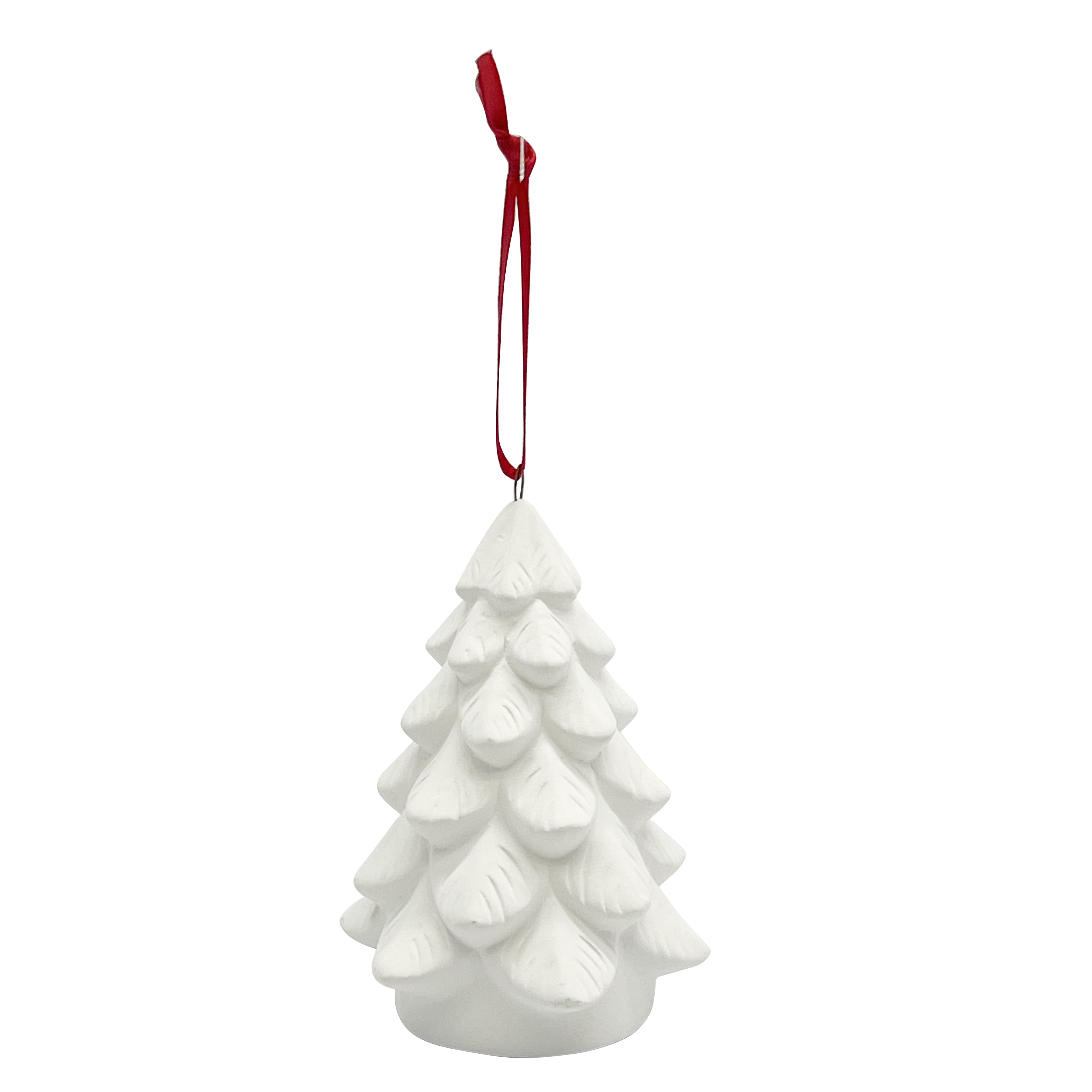 4&#x22; DIY Ceramic 3D Christmas Tree Ornament by Make Market&#xAE;