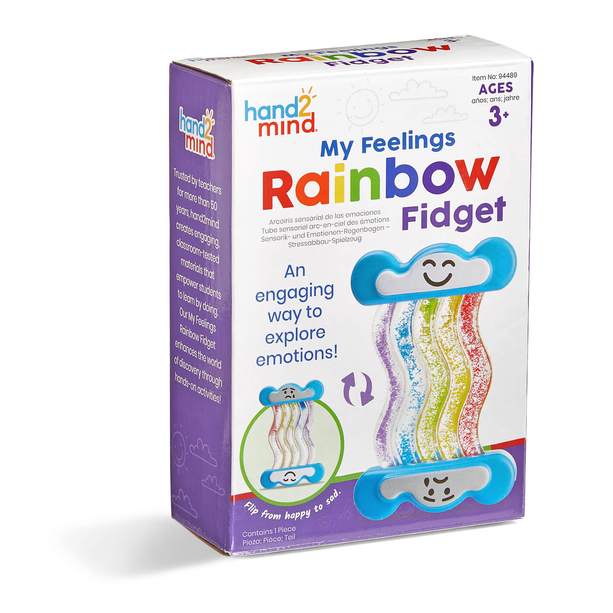 Hand2mind&#xAE; My Feelings Rainbow Fidget Toy