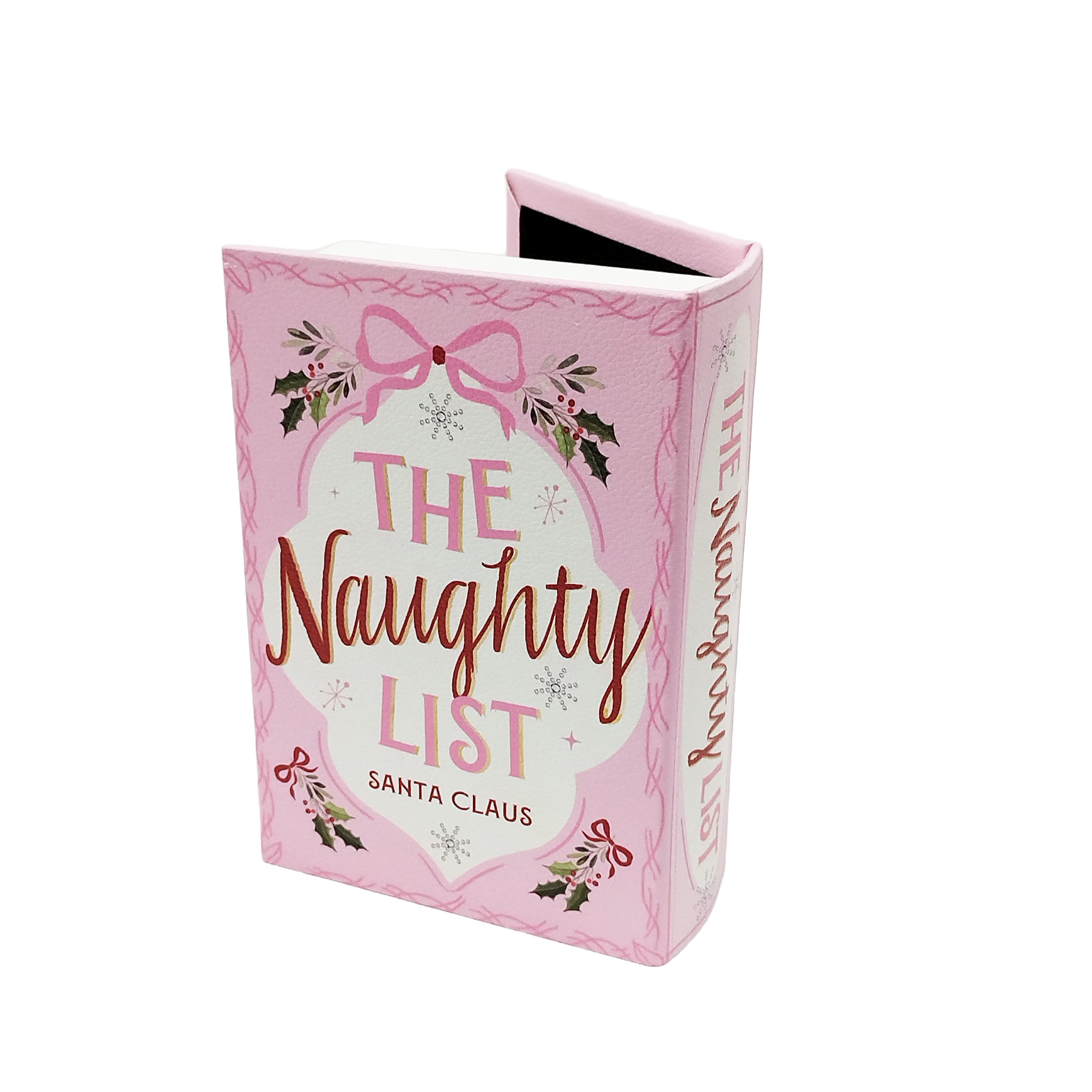 8&#x22; Pink Naughty List Book Box Tabletop D&#xE9;cor by Ashland&#xAE;