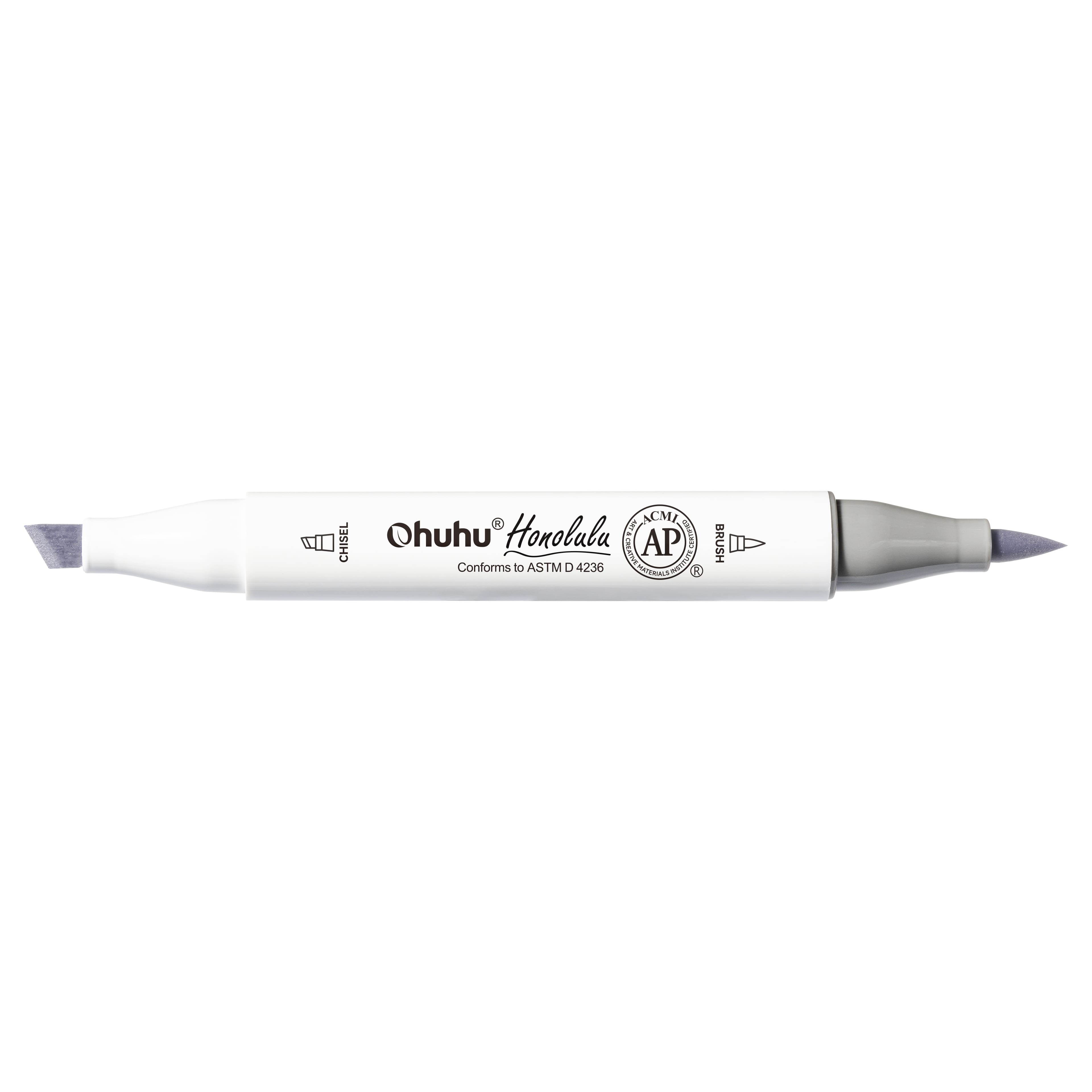 Ohuhu&#xAE; Honolulu Brush &#x26; Chisel Dual Tip Marker