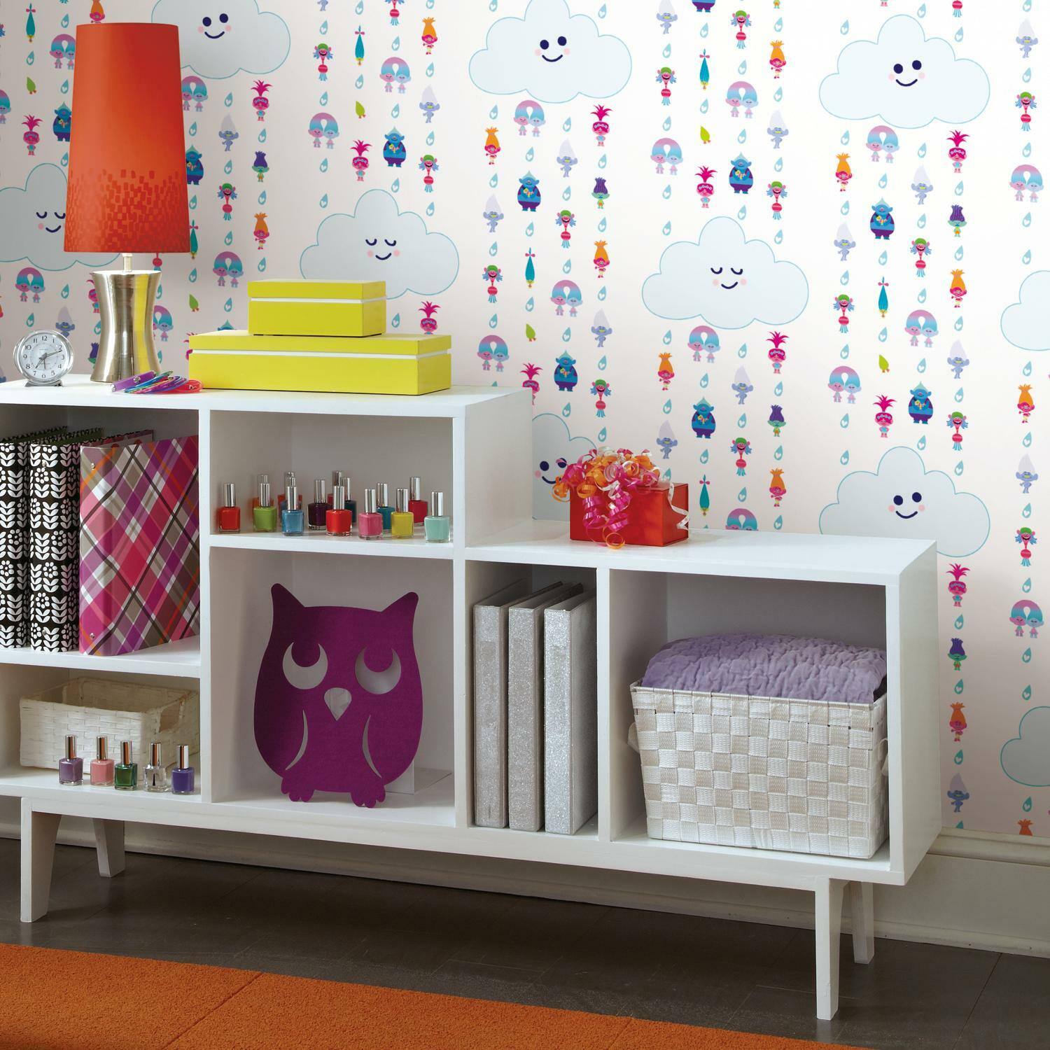 RoomMates Trolls Clouds Peel & Stick Wallpaper