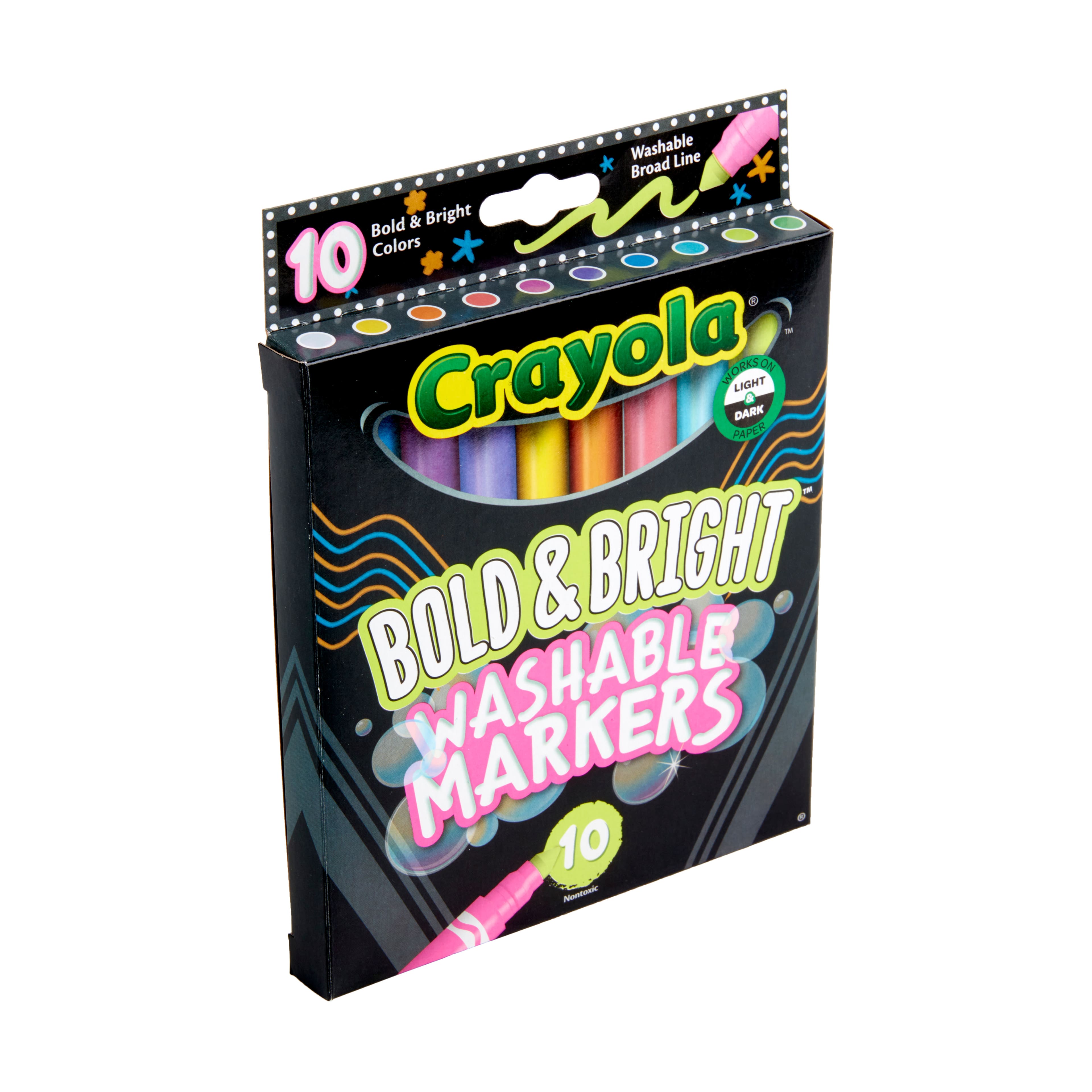 Crayola&#xAE; Bold &#x26; Bright Broad Line Washable Markers, 10ct.