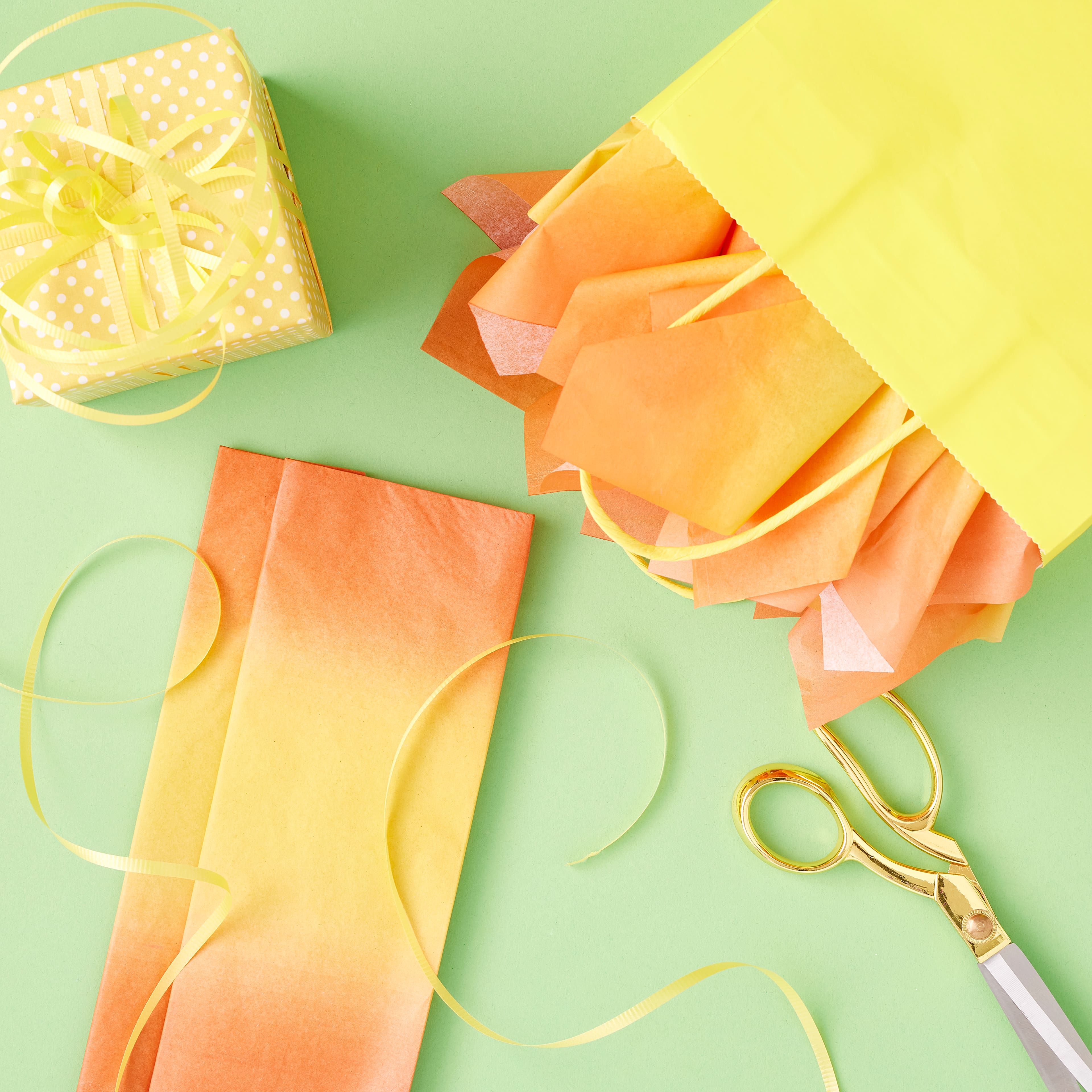 Orange & Yellow Ombre Tissue Paper Sheets by Celebrate It™