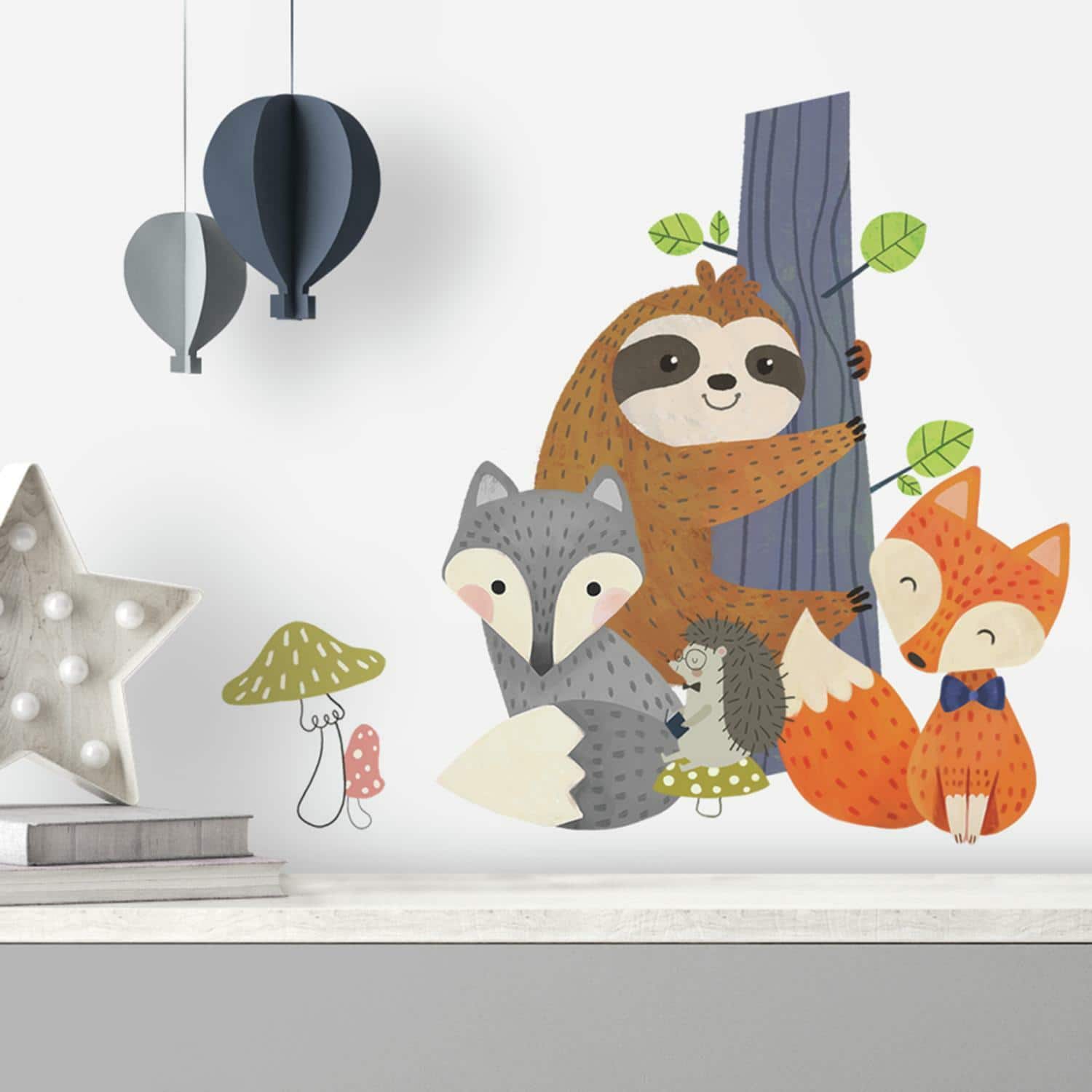 RoomMates Forest Friends Peel &#x26; Stick Giant Wall Decals