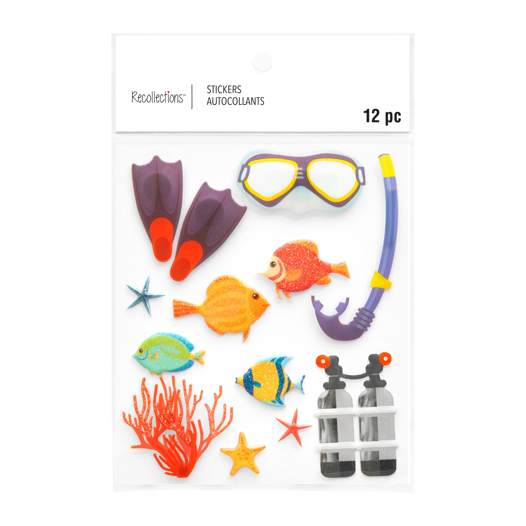 Scuba Puffy 3D Stickers By Recollections&#x2122;