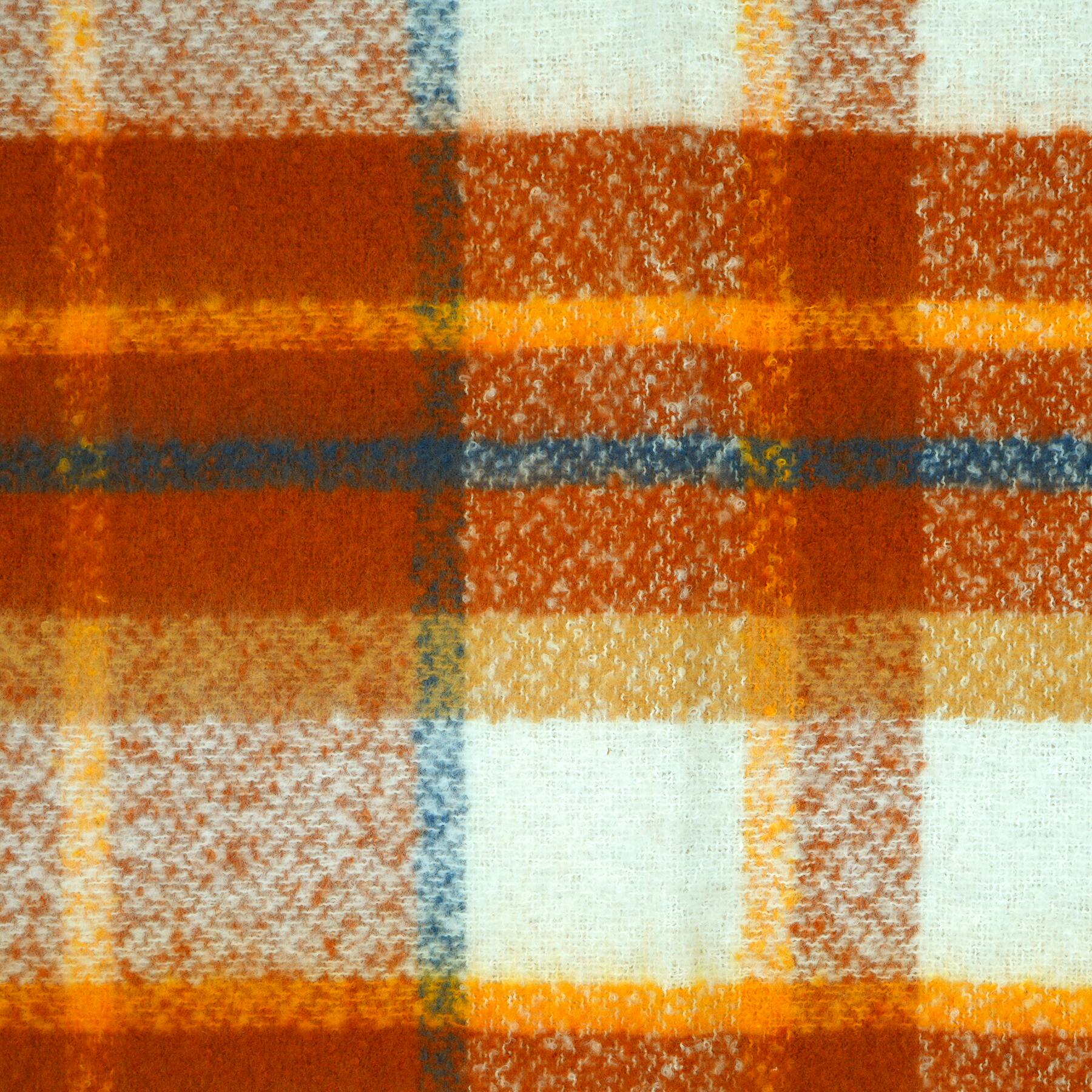50&#x22; x 60&#x22; Orange &#x26; White Plaid Throw Blanket by Ashland&#xAE;