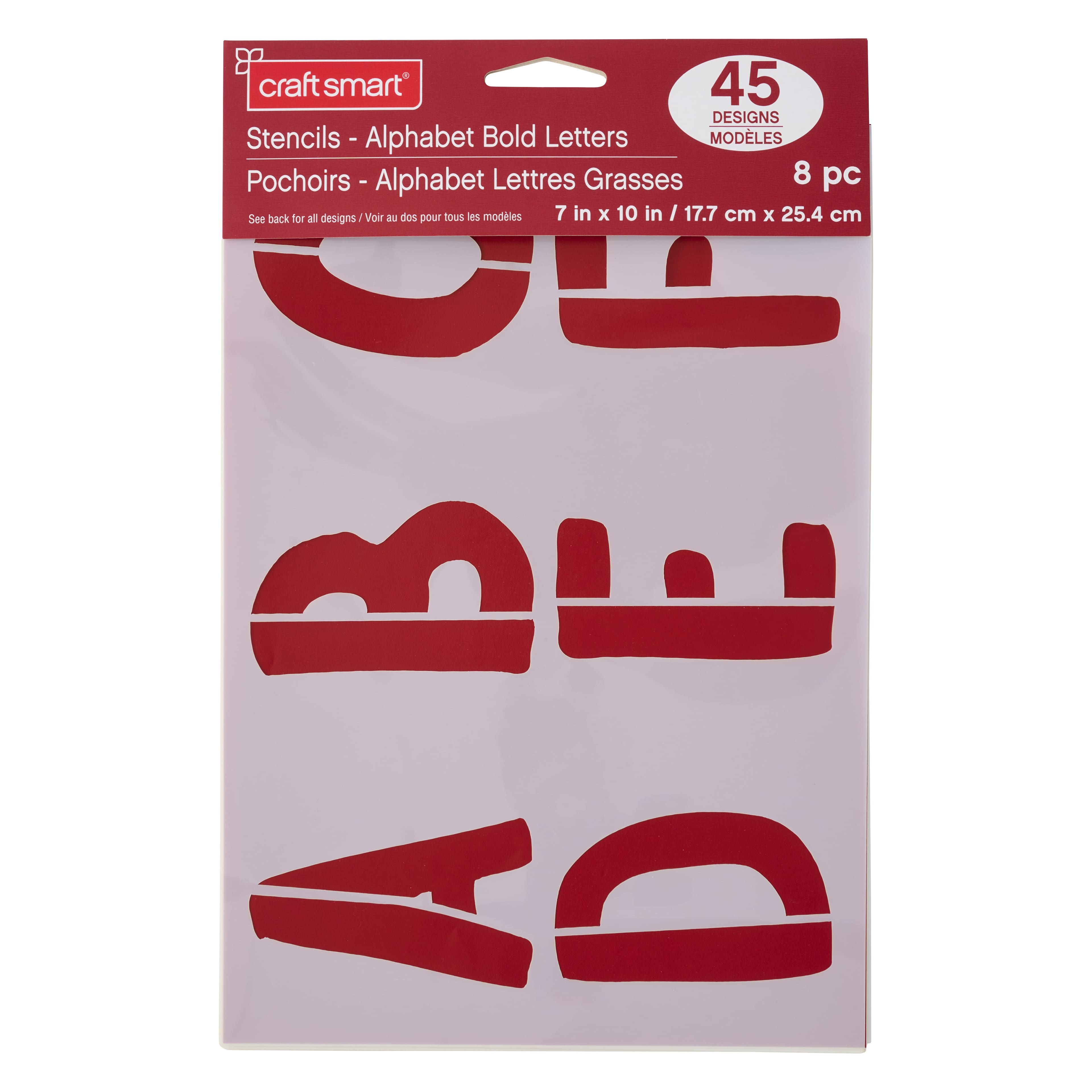 3&#x22; Bold Letters Alphabet Stencils by Craft Smart&#xAE;