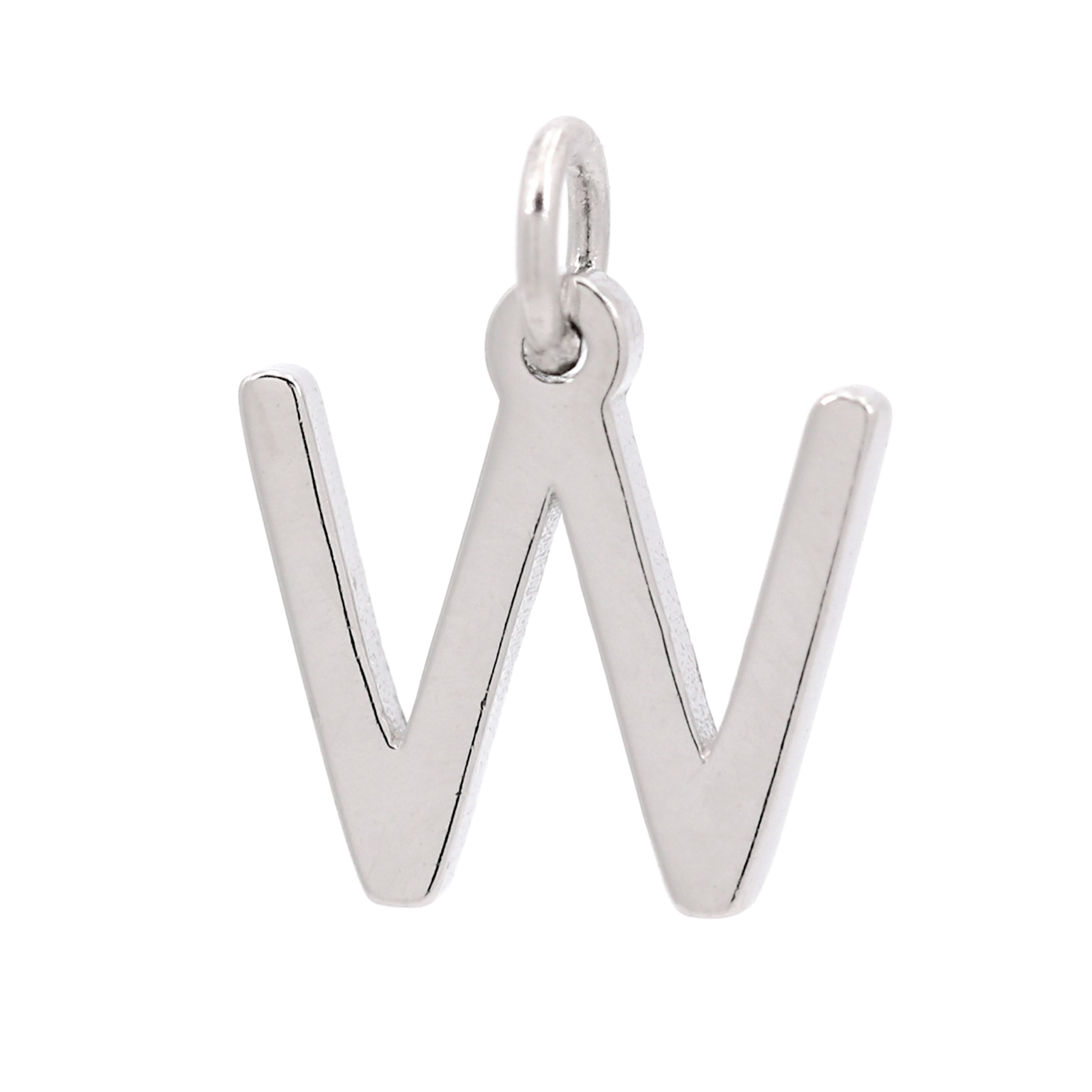 12 Pack: Sterling Silver Alphabet Charm by Bead Landing™