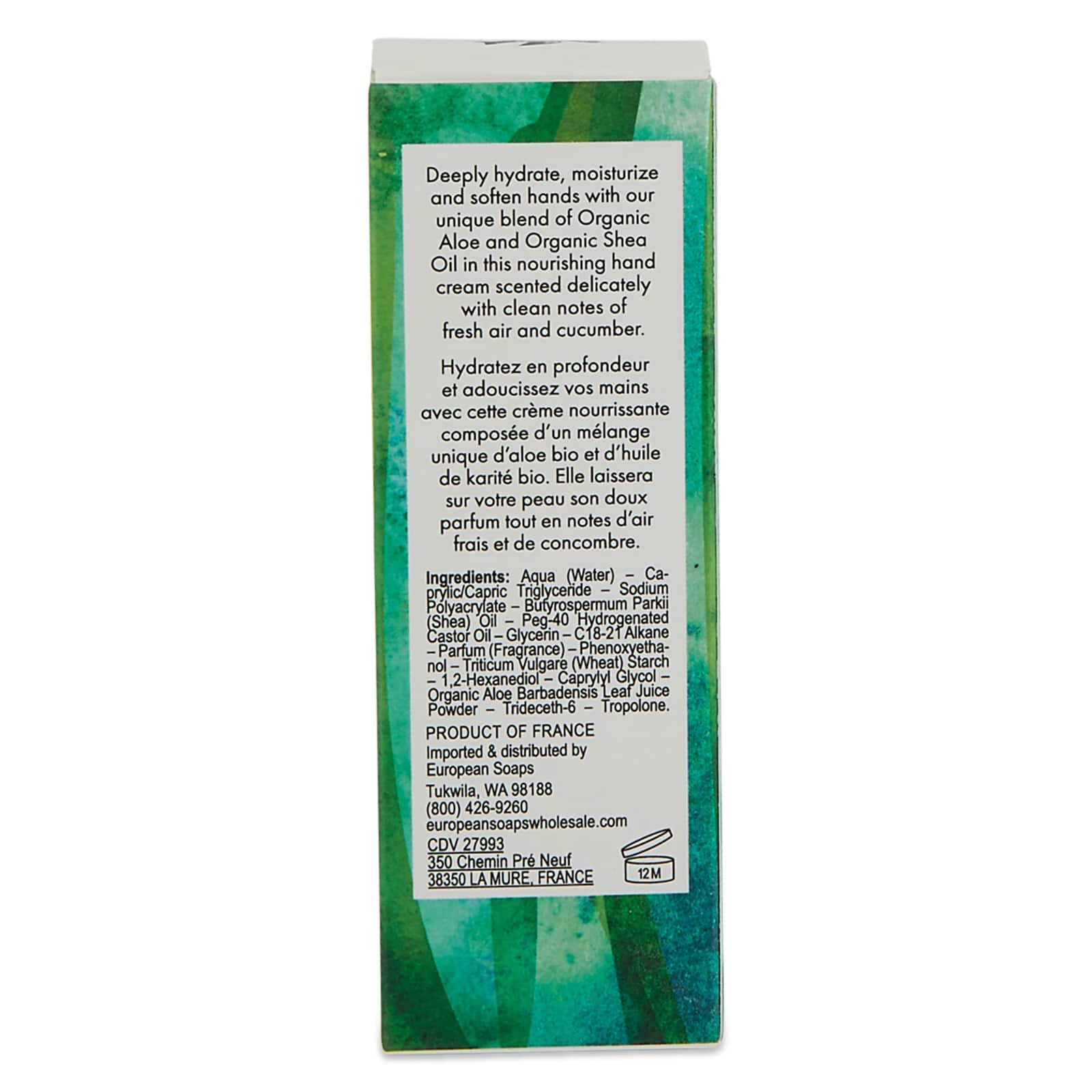 European Soaps Aloe Hand Cream, 50mL