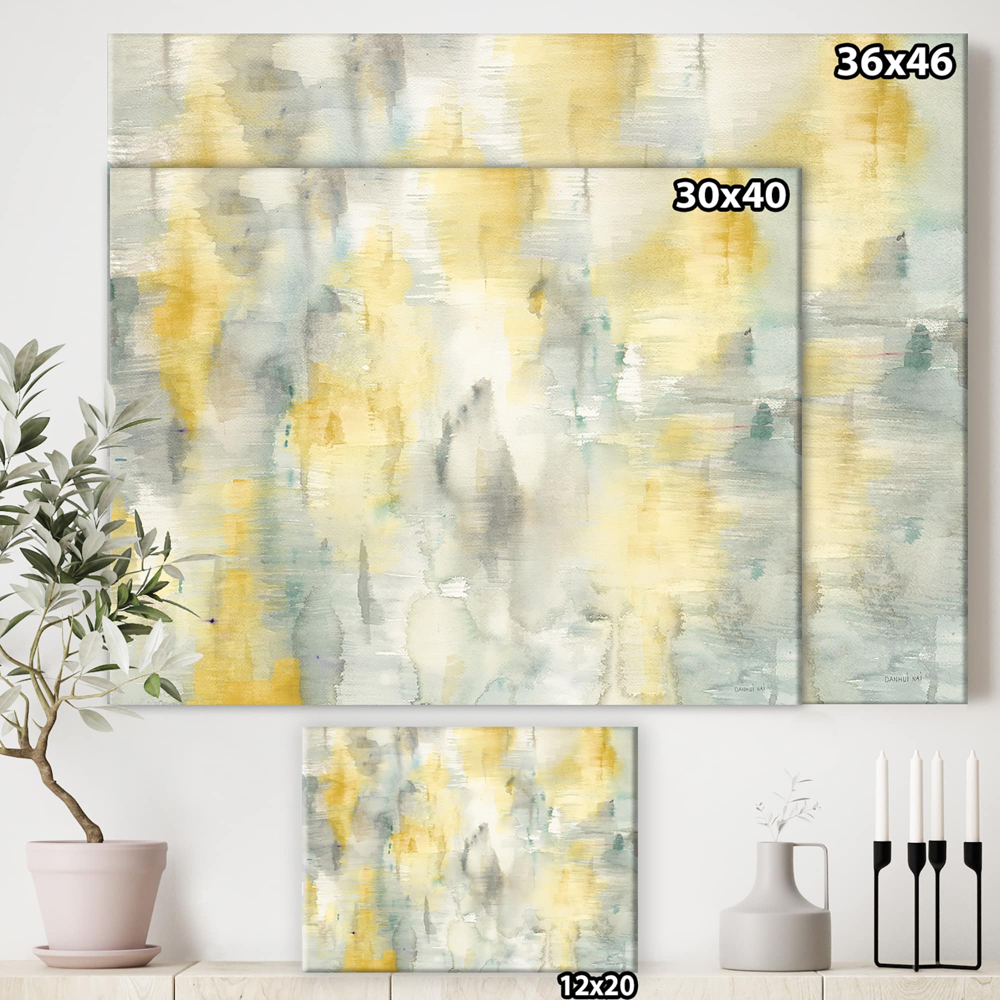 Designart - Summer Shower - Traditional Gallery-wrapped Canvas