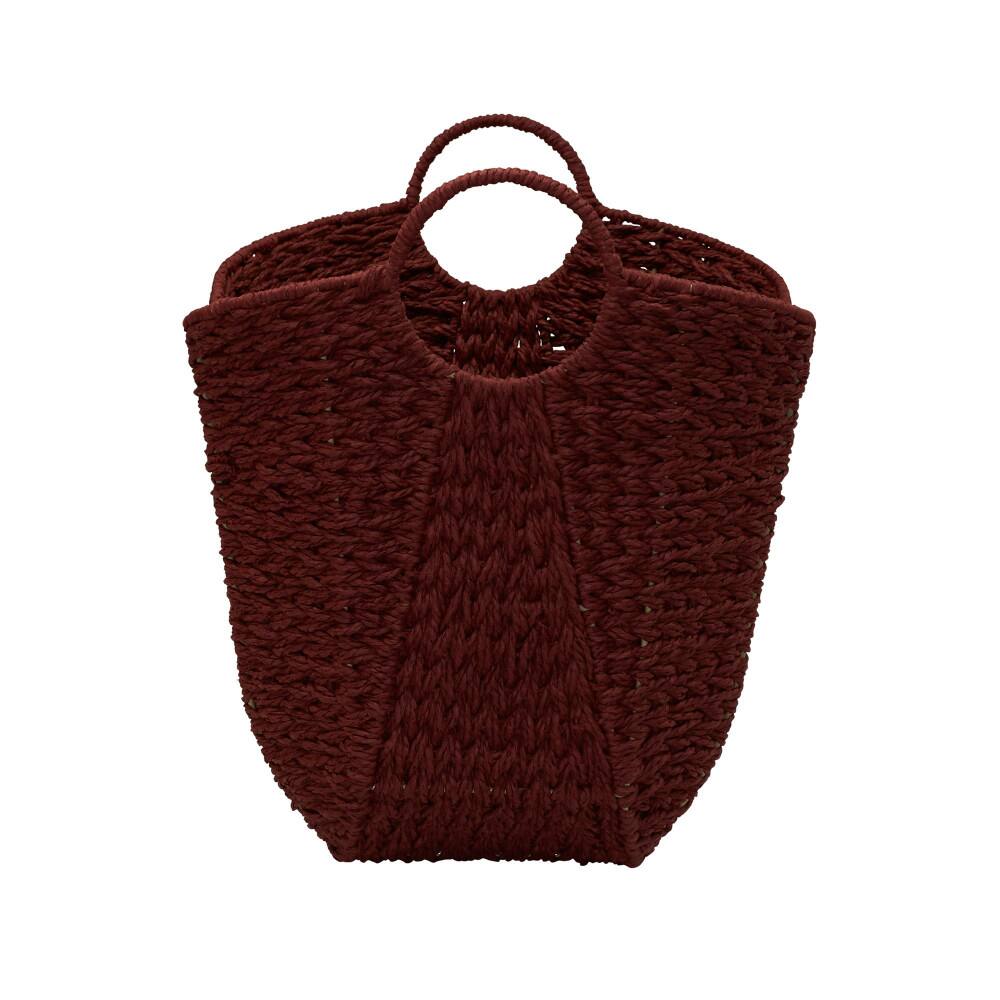 Household Essentials 17.5&#x22; Woven Paper Rope Basket with Handles
