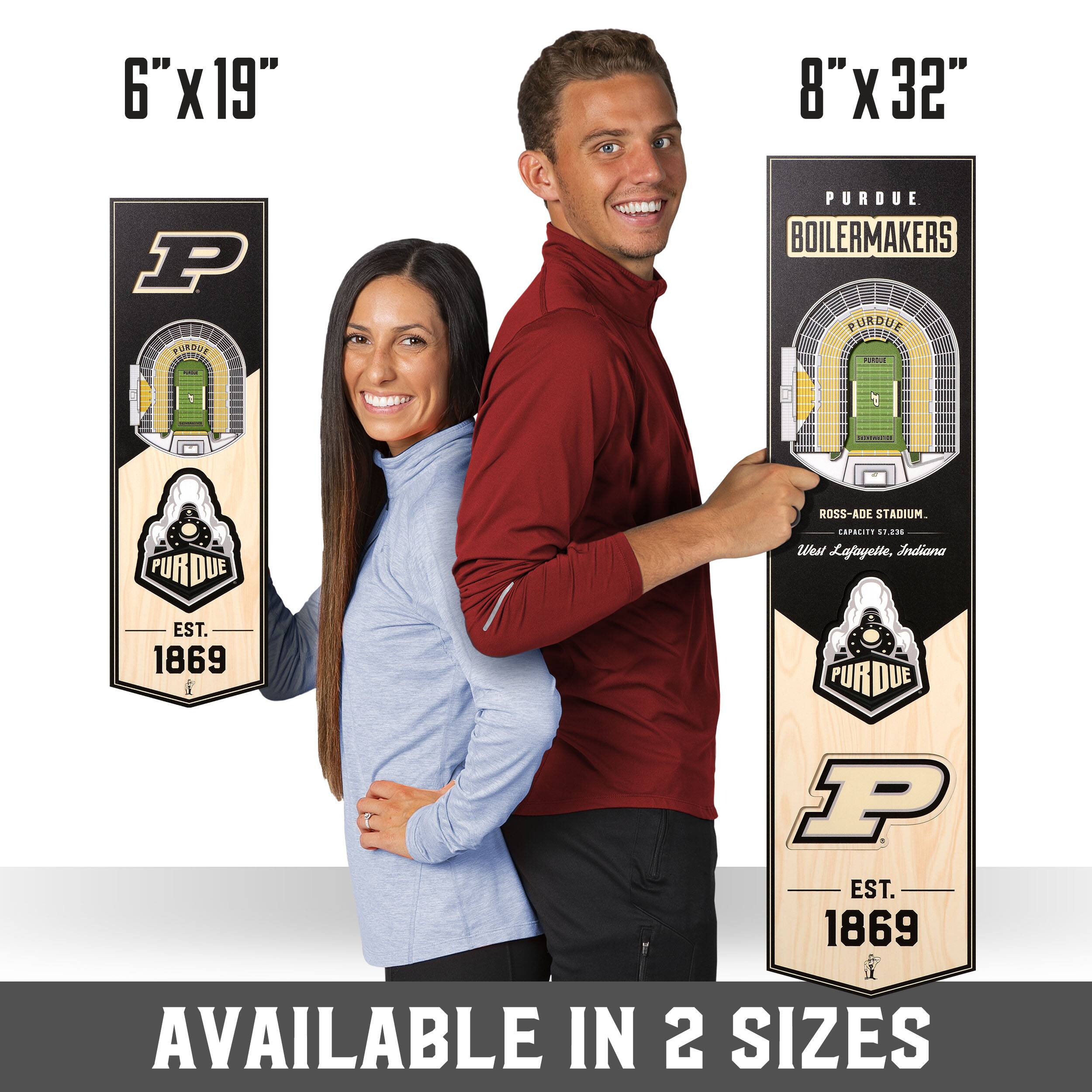 NCAA 6&#x22; x 19&#x22; StadiumView 3D Banner