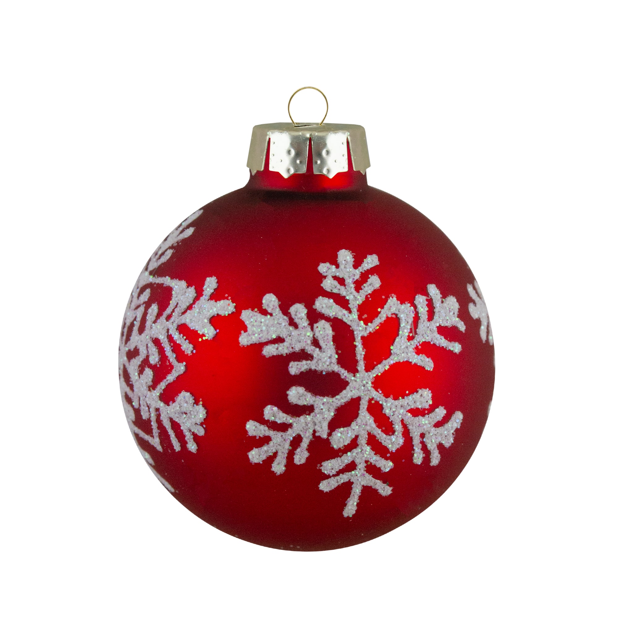 12ct. 2&#x22; Red Glass Ball Ornaments