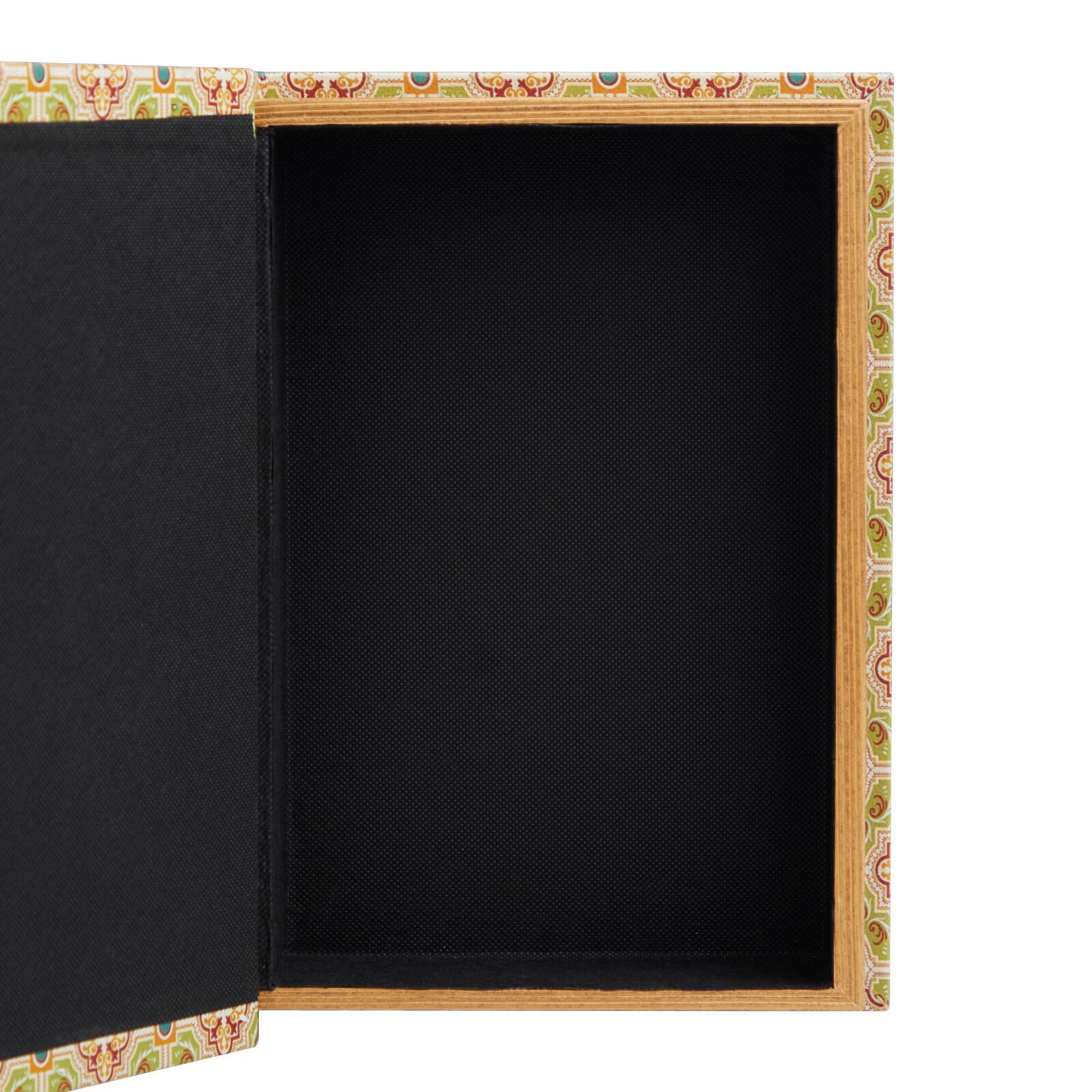 Arabesque Pattern Canvas Storage Book Box Set