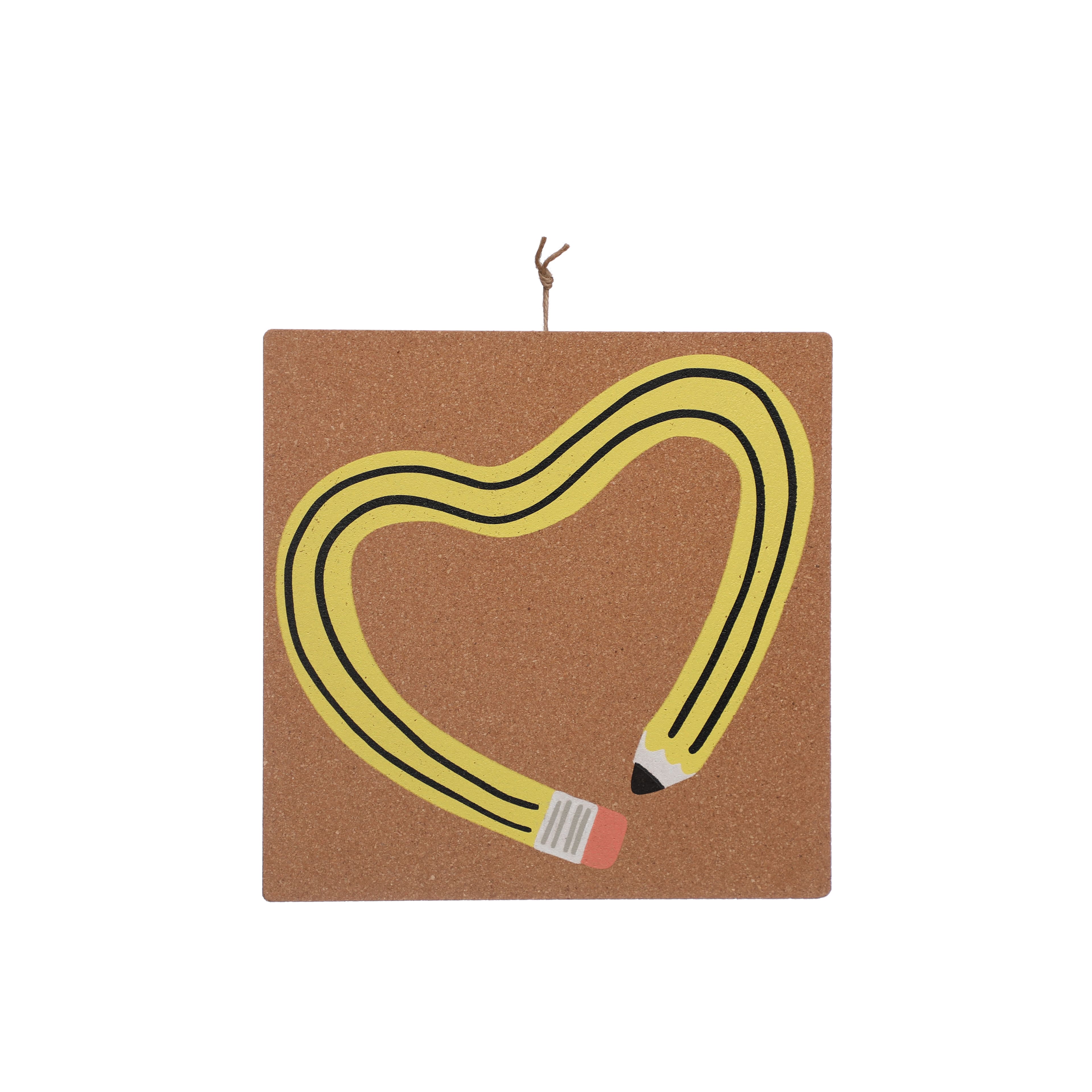 Class Rules! Heart Pencil Wall Cork Board by B2C&#x2122;