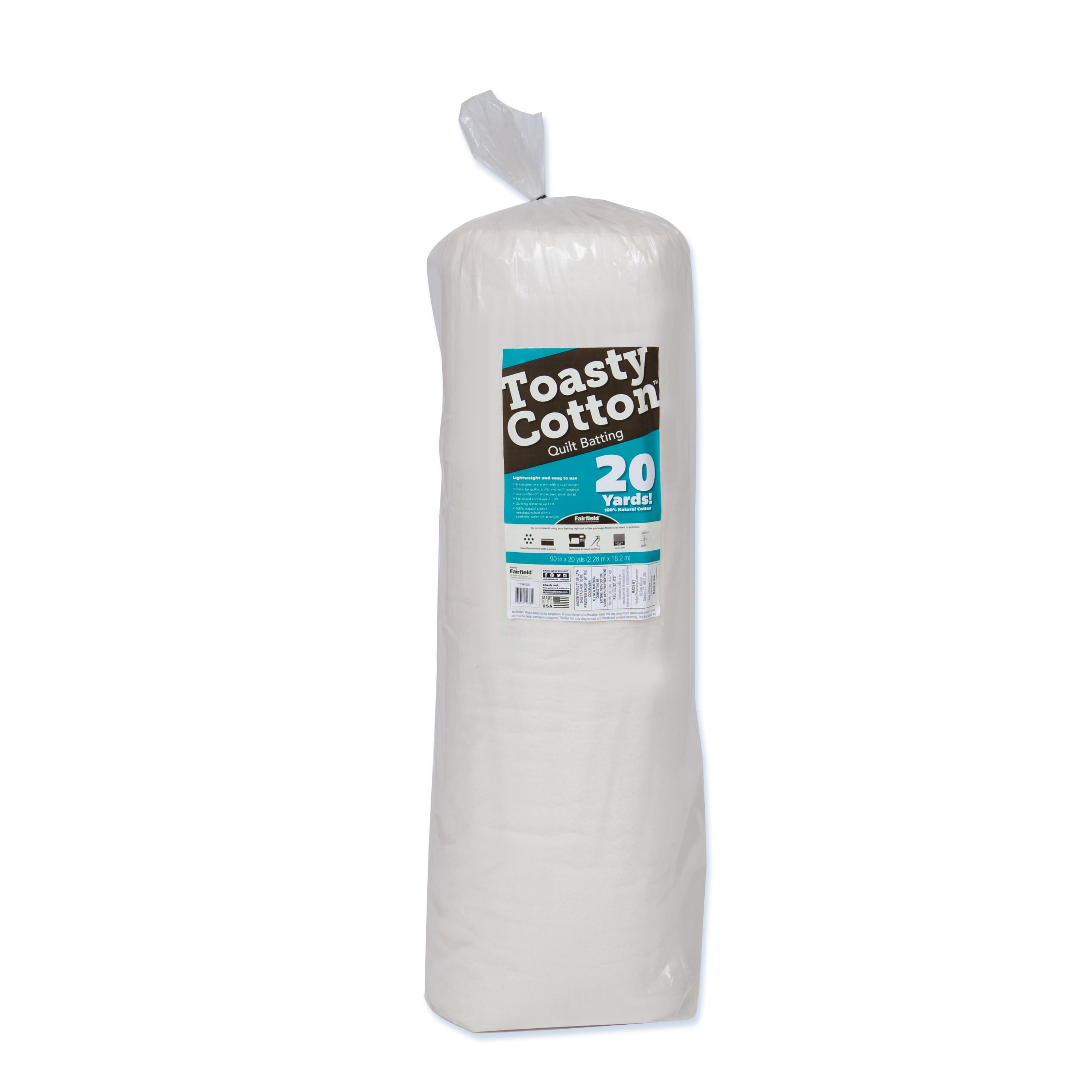 Toasty Cotton&#x2122; Quilt Batting, 90&#x22; x 20yd.