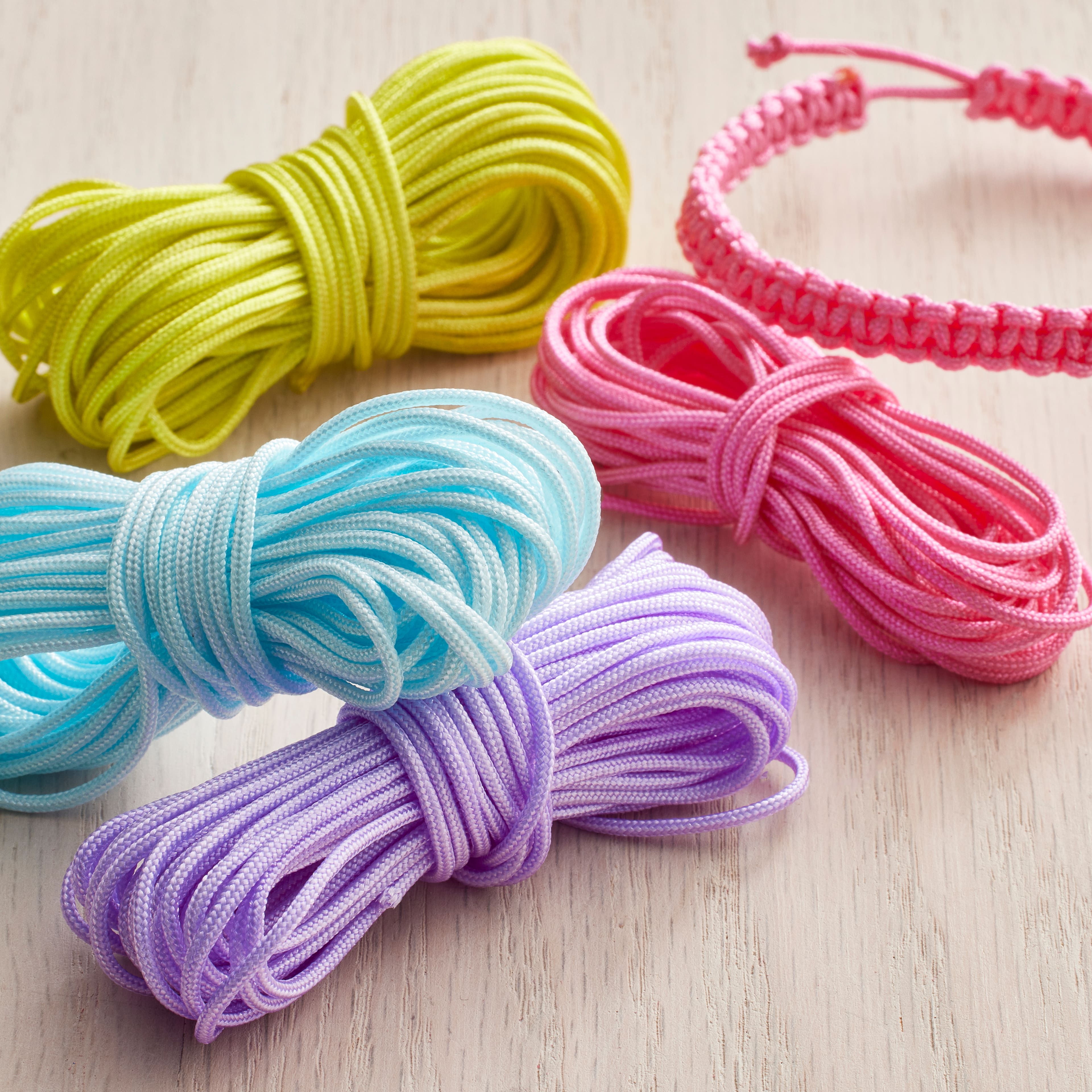  Nylon String for Bracelets, 10 Colors Rolls Nylon Cord