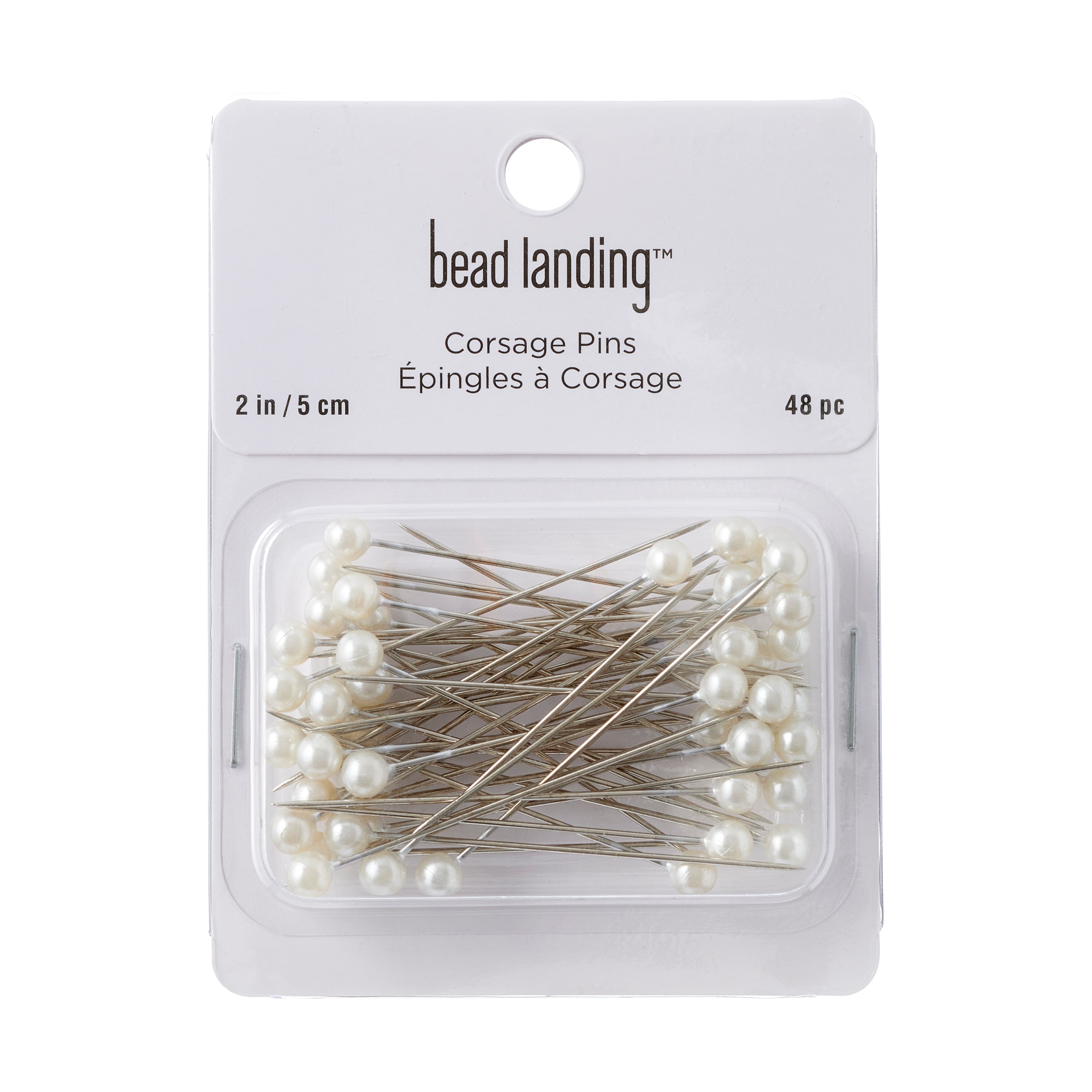 Bead Landing Decorative Diaper Pins in Rhodium | 2.25 | Michaels