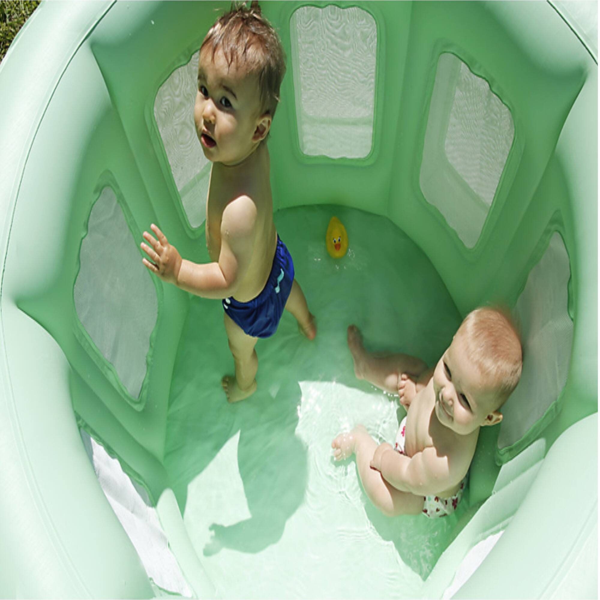 Room to Grow 44&#x22; Green 4-in-1 Portable Inflatable Baby Play Yard