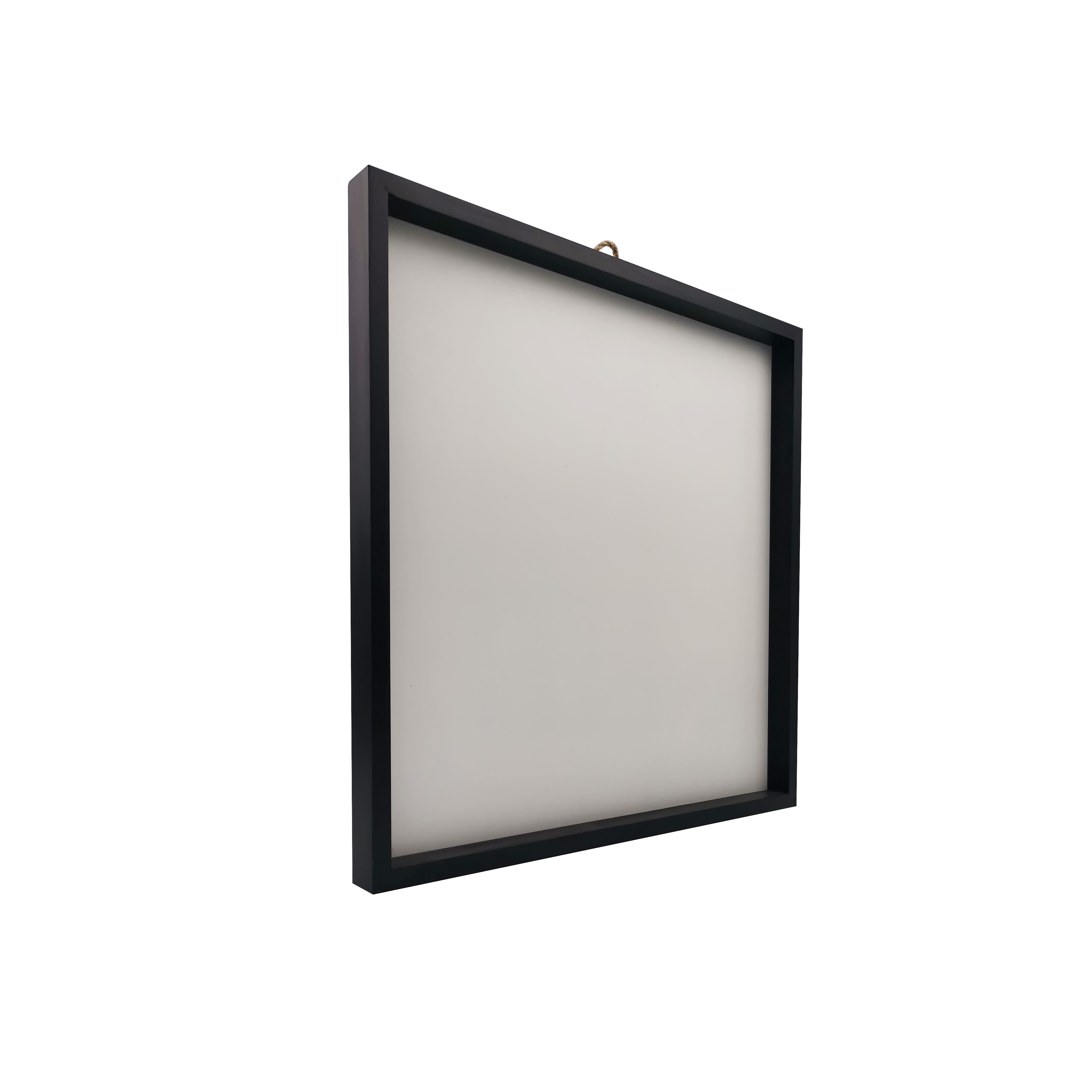 6 Pack: 16&#x22; x 16&#x22; White Plaque with Black Frame by Make Market&#xAE;