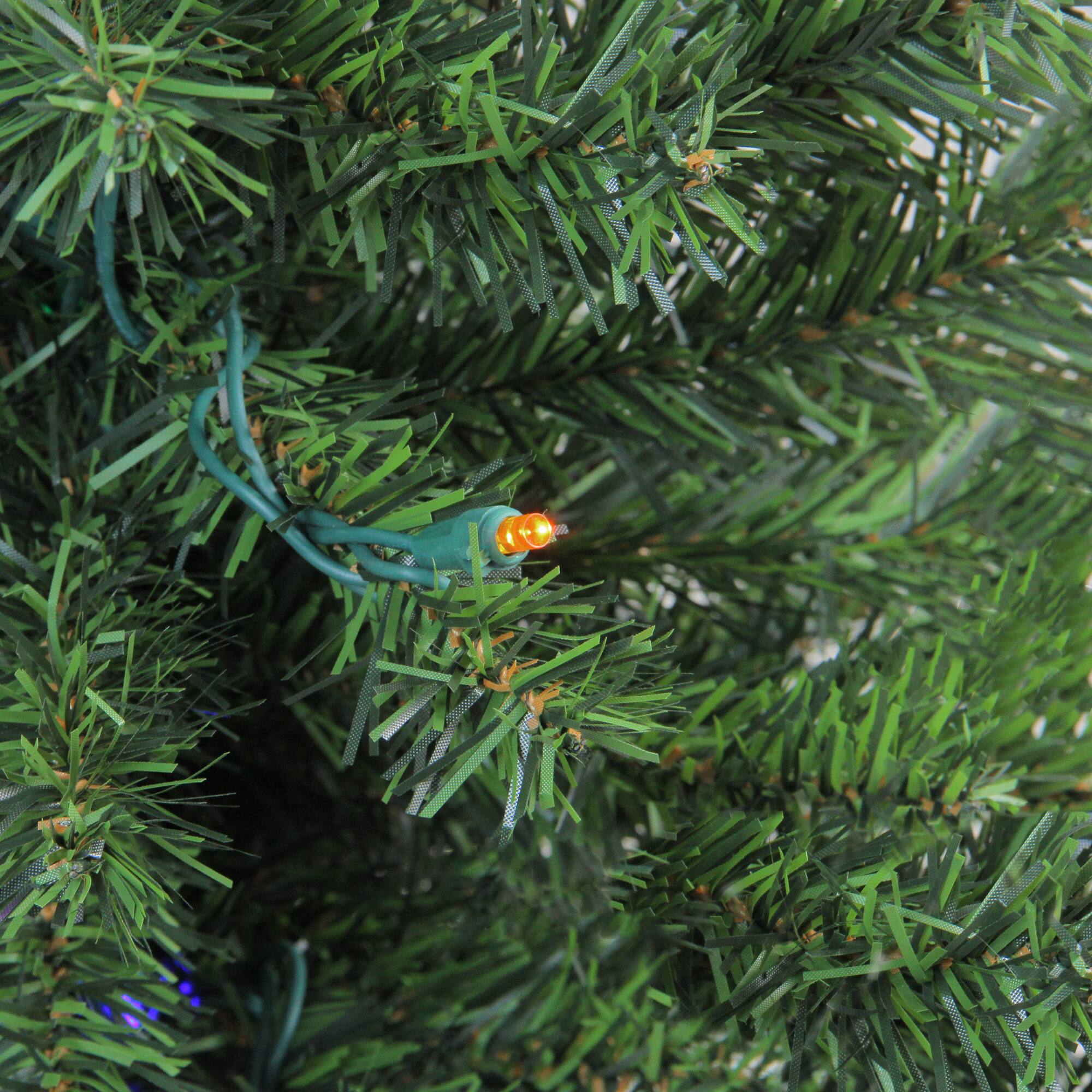 24&#x22; Pre-Lit Canadian Pine Artificial Christmas Tree, Multicolor Lights